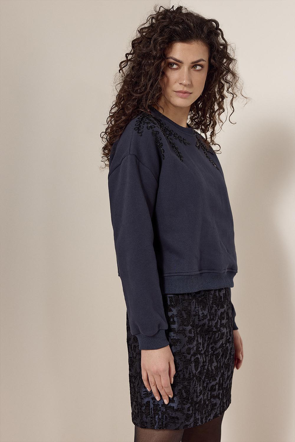 Short Skirt Jacquard