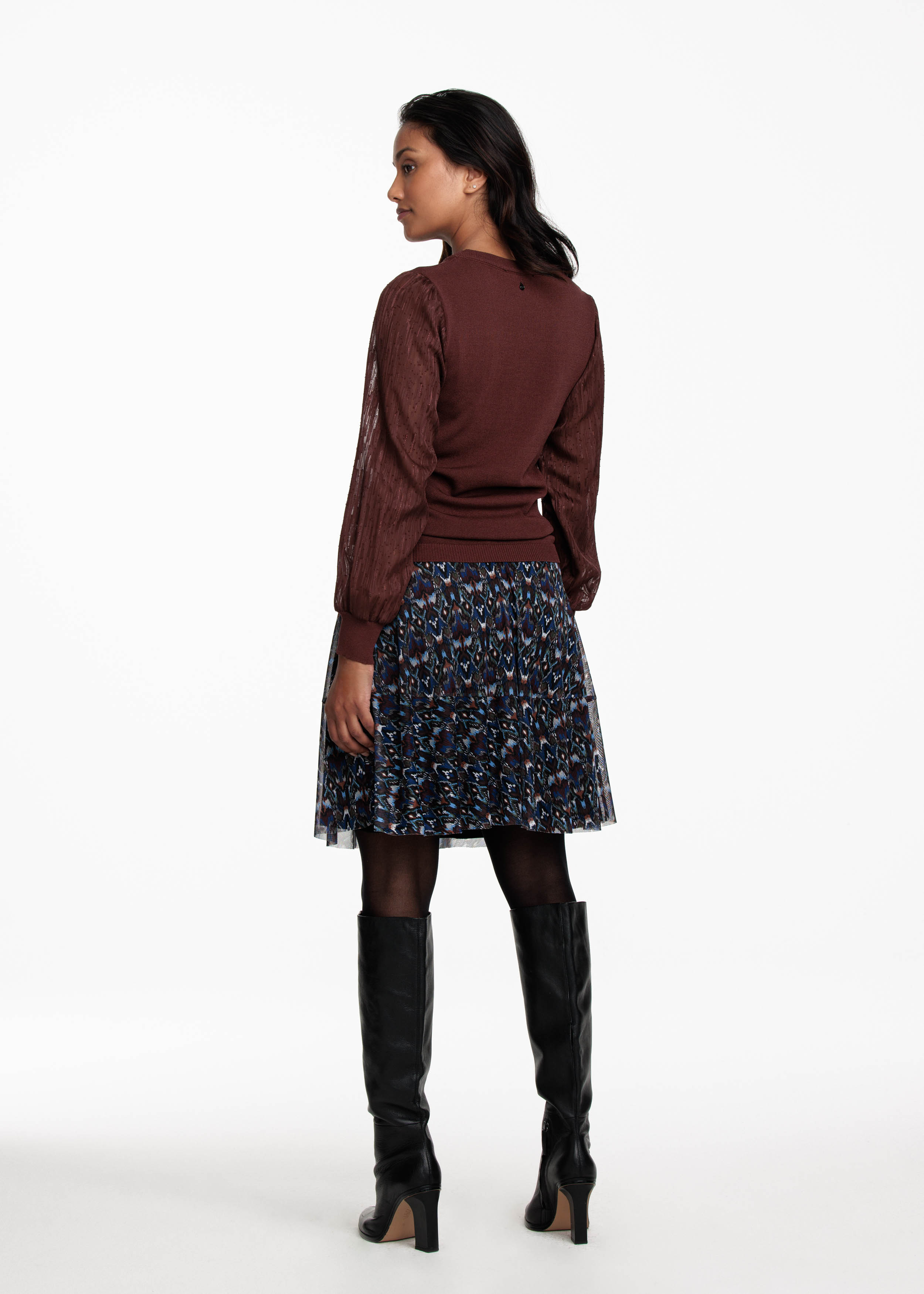 Skirt Mesh Winter Ikat