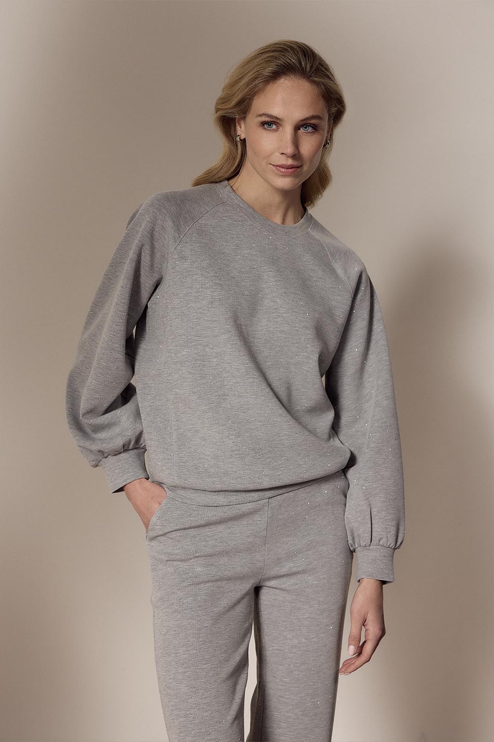 Technical Sweat Jumper Rhinestones