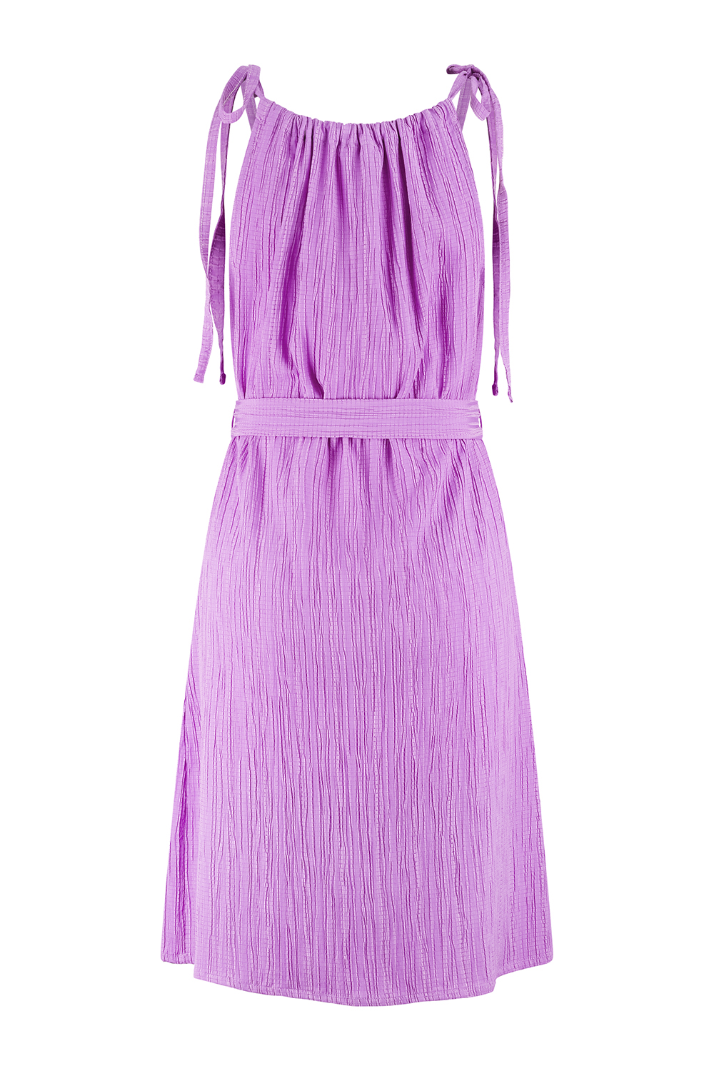 Crinkled Tie-Strap Dress 