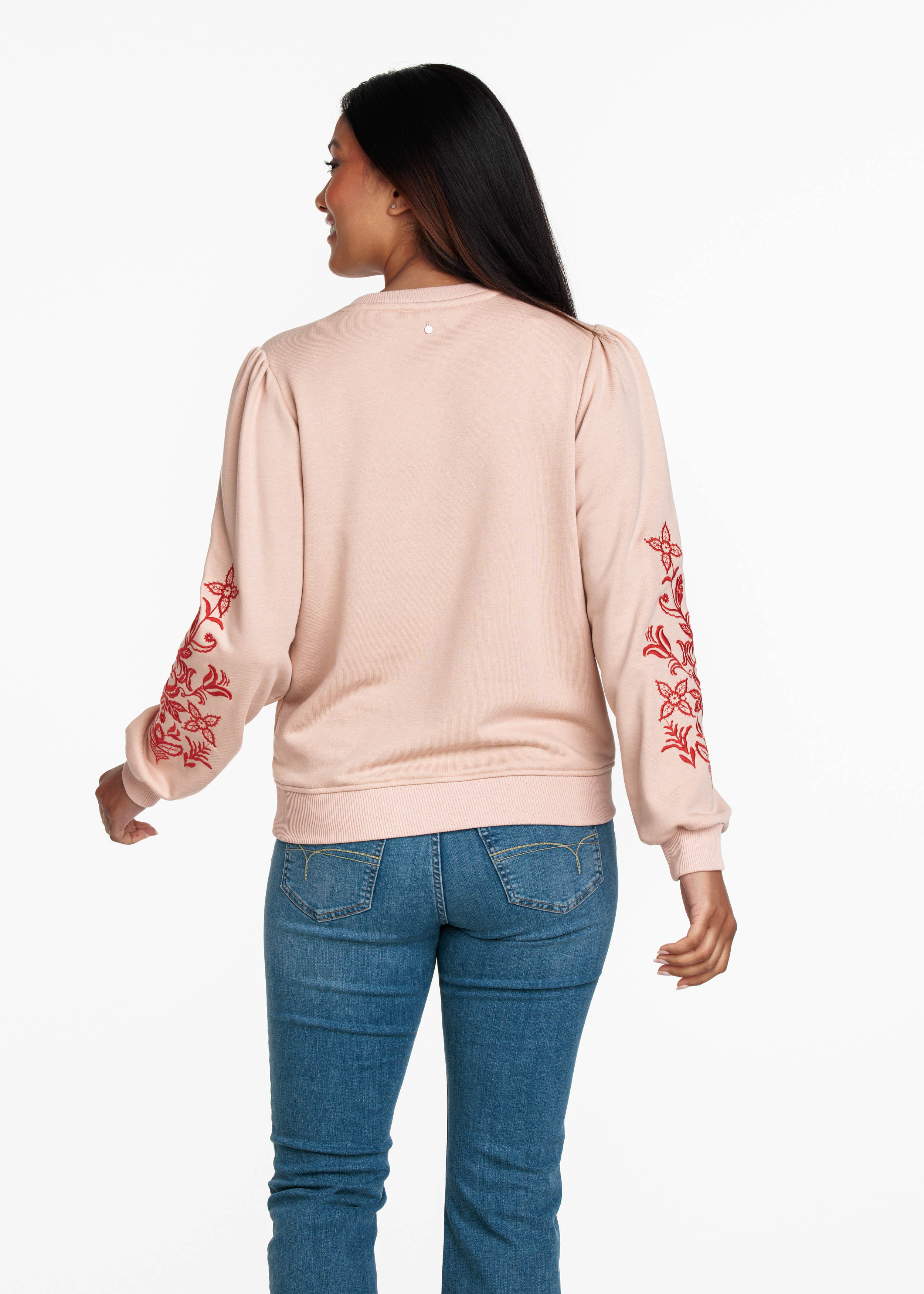 Sweater Embroidered Sleeve