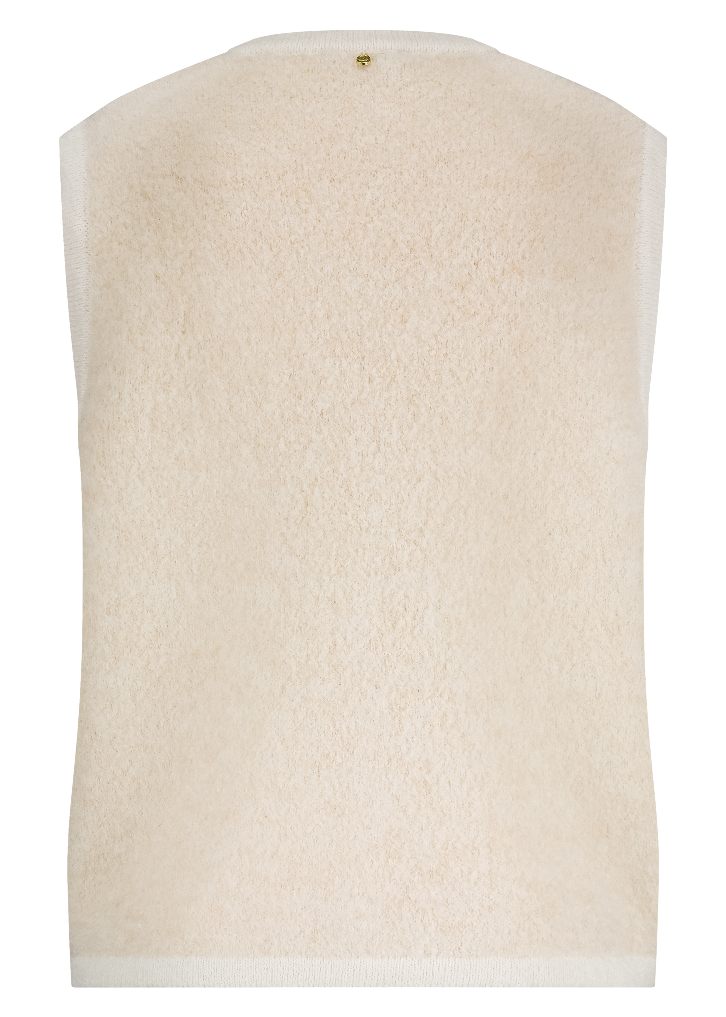 Sleeveless Bouclé Cardigan