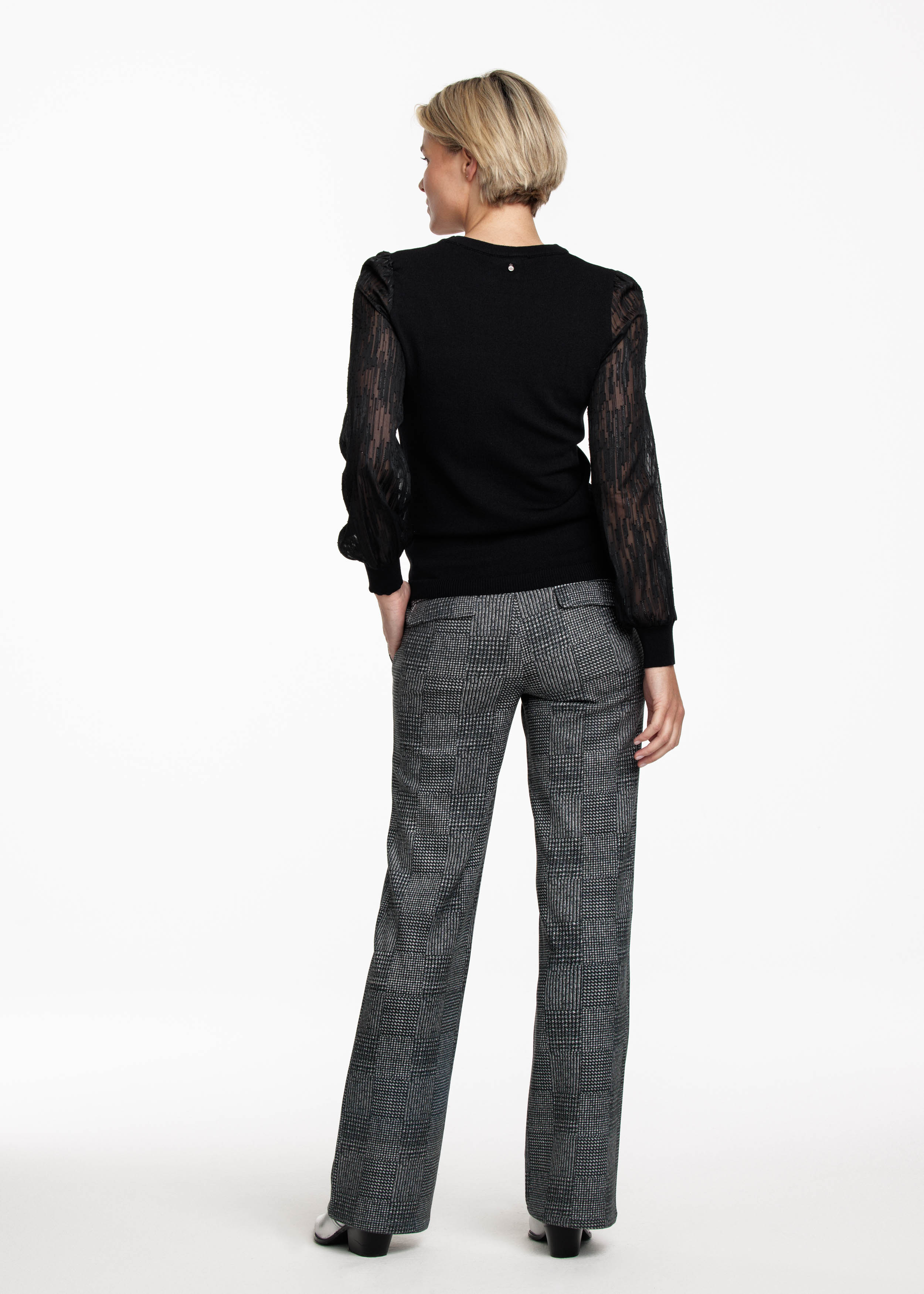 Trousers Suedine Prince de Galle