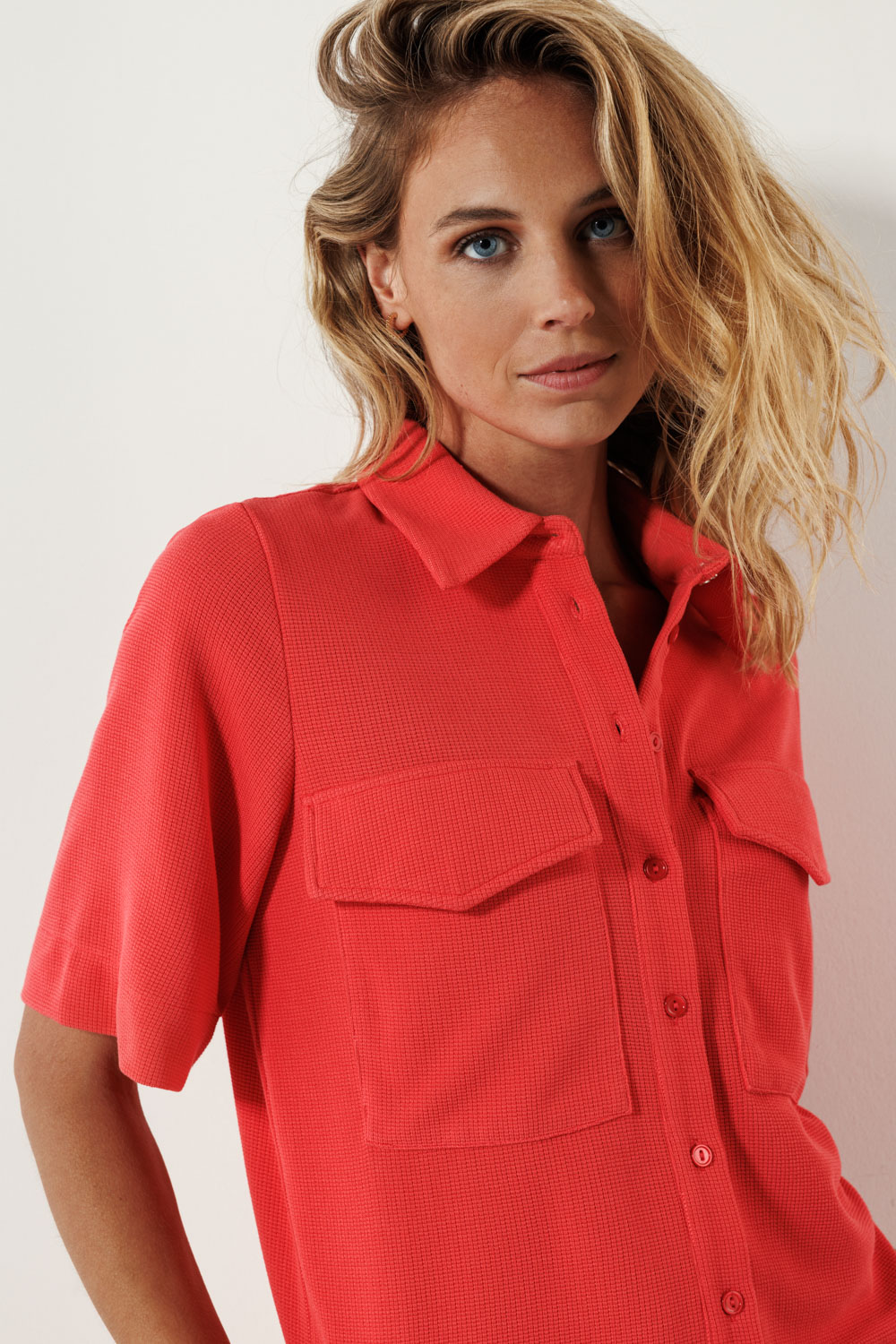 Piqué Blouse