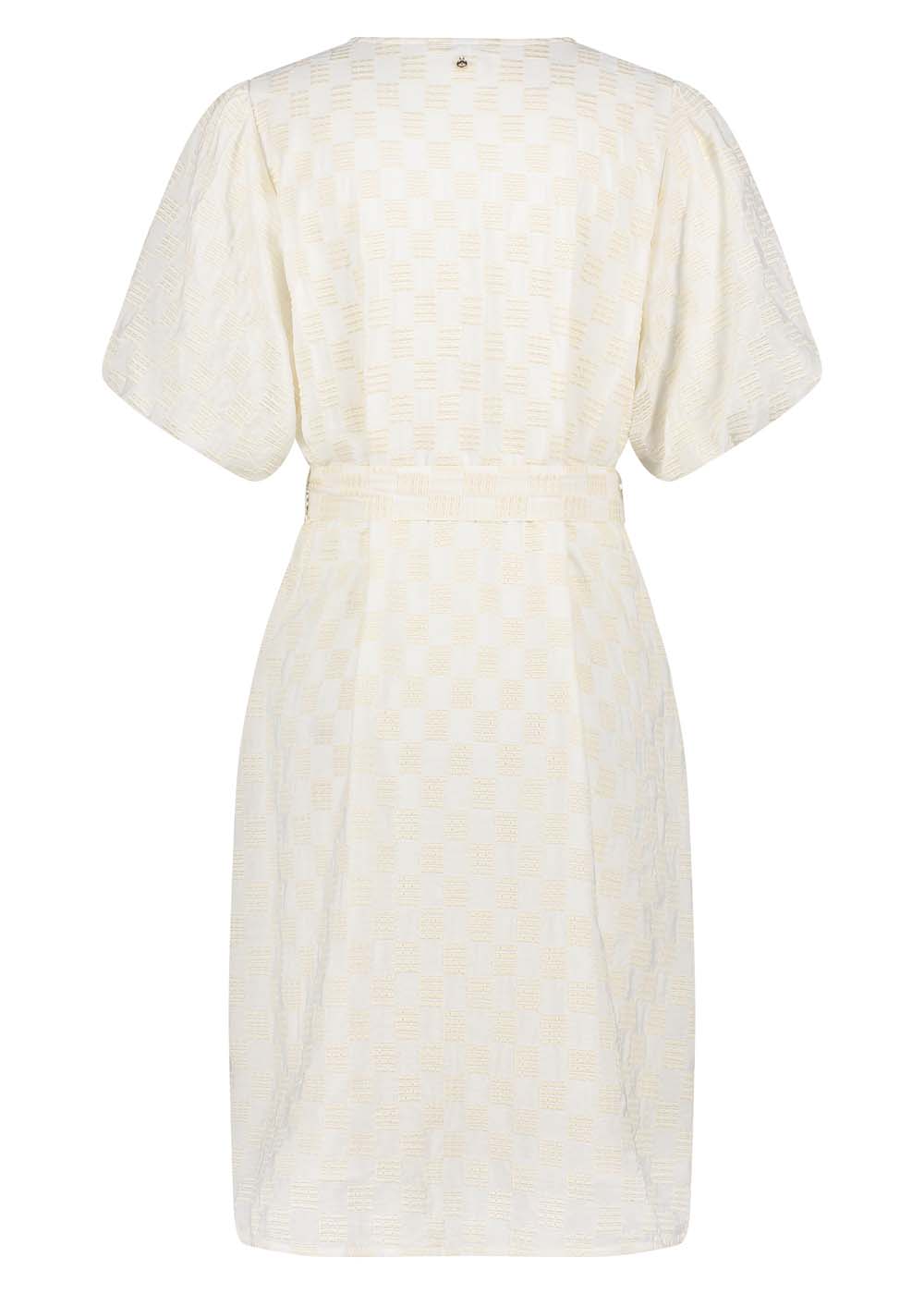 Checked Embroidery Dress