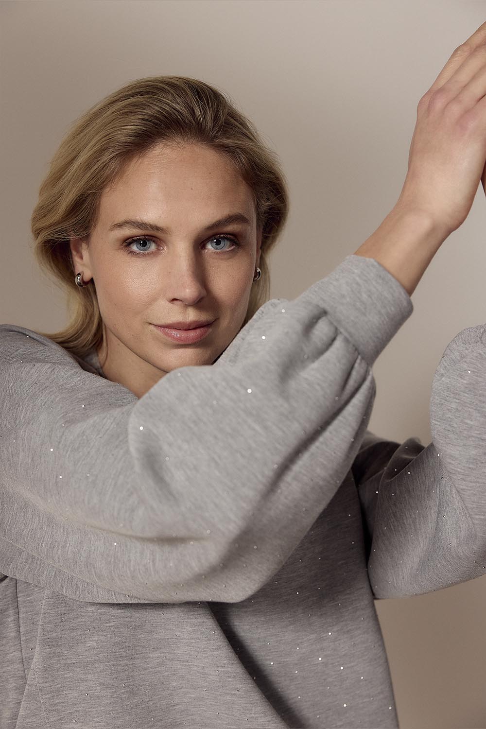 Technical Sweat Jumper Rhinestones