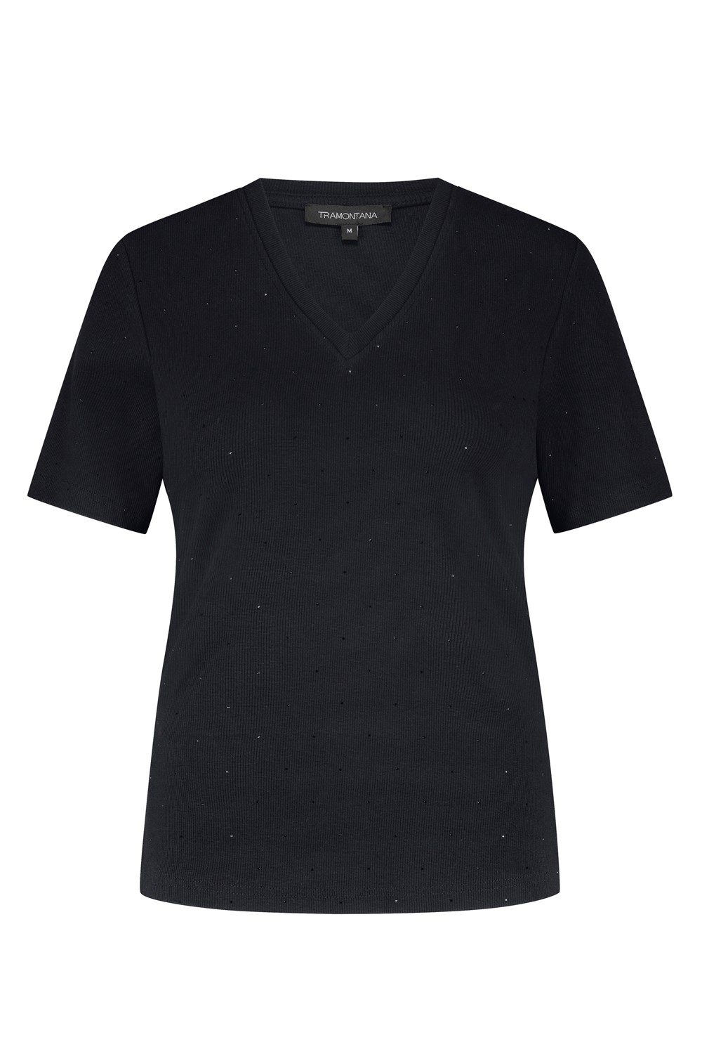 Rhinestone V-Neck Top