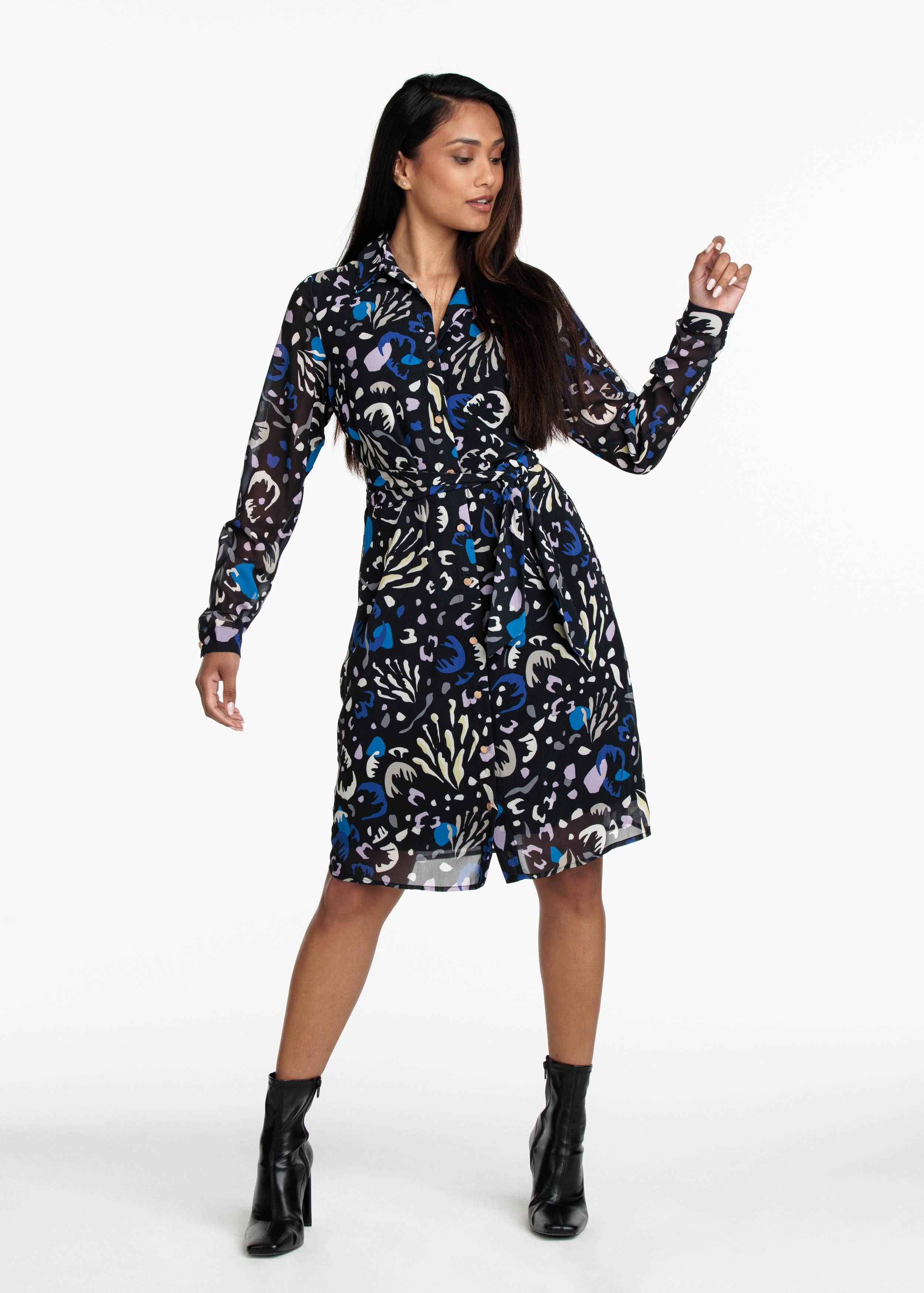 Dress Abstract Florals Print