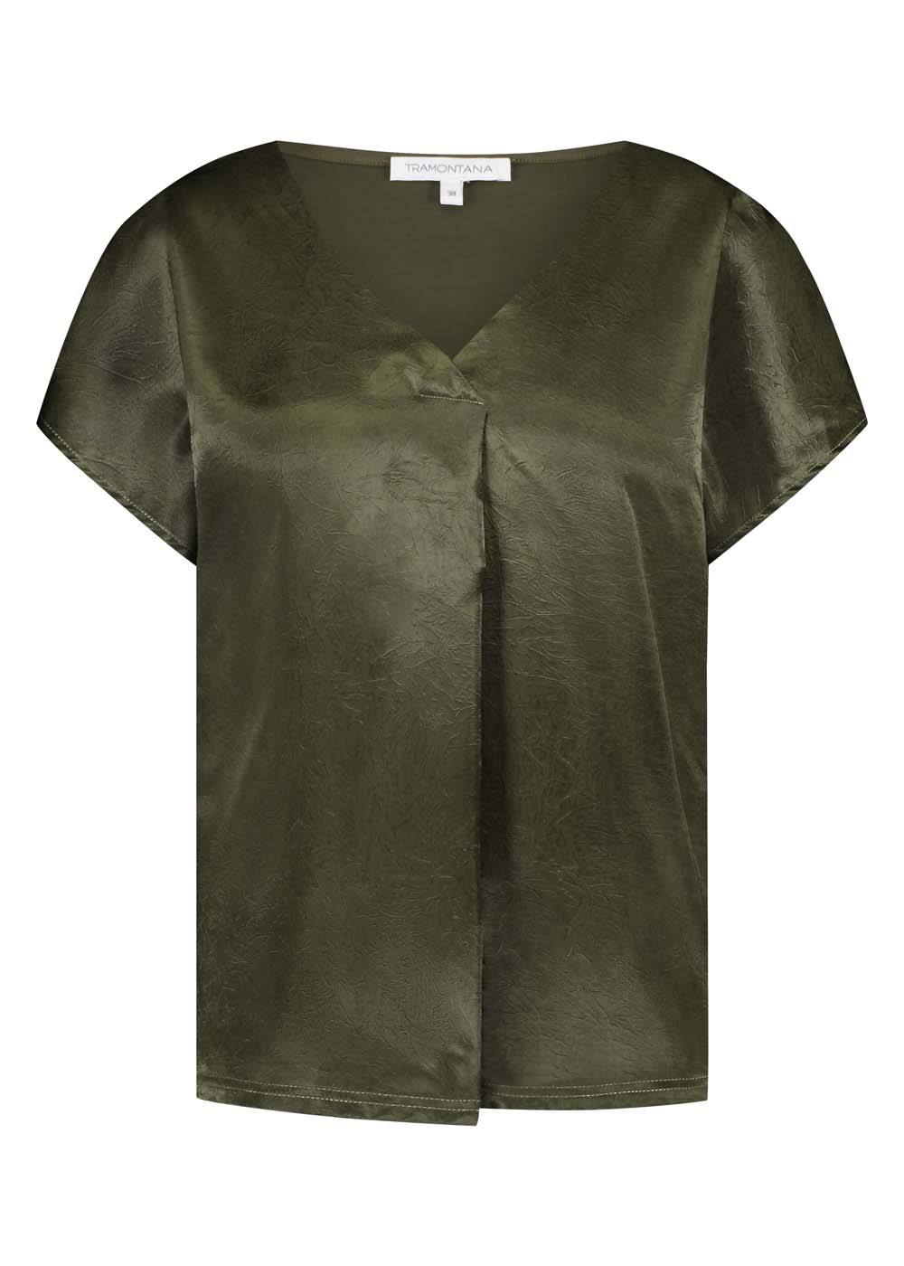 Crinkled Satin Top