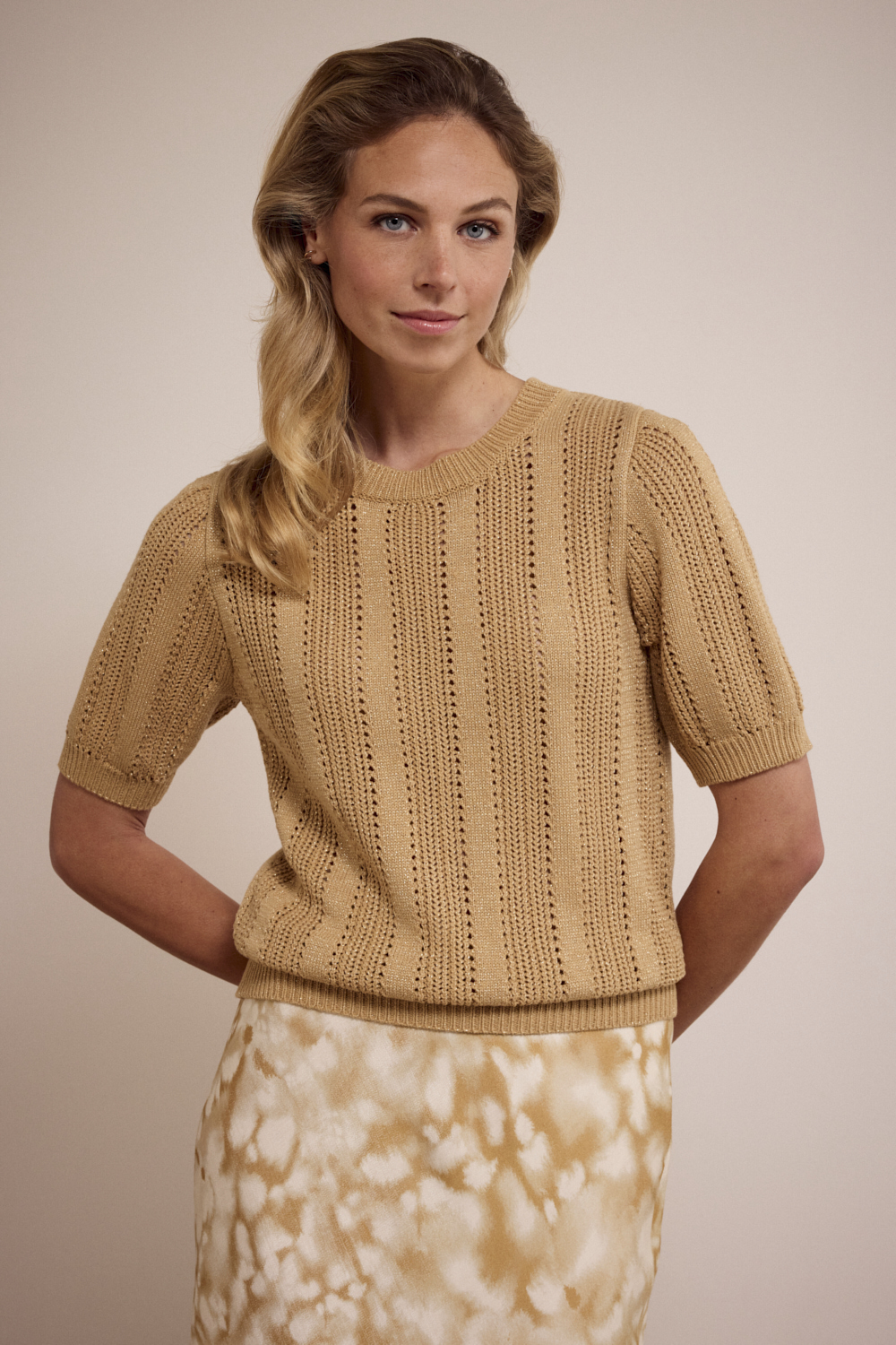 Fancy Stitch Jumper Lurex