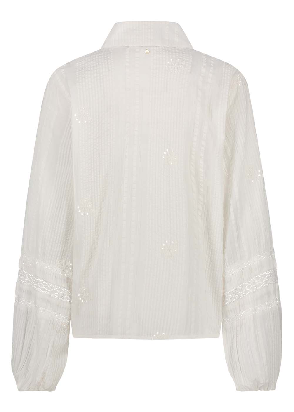 Embroidered Seersucker Blouse Embroidered Seersucker Blouse