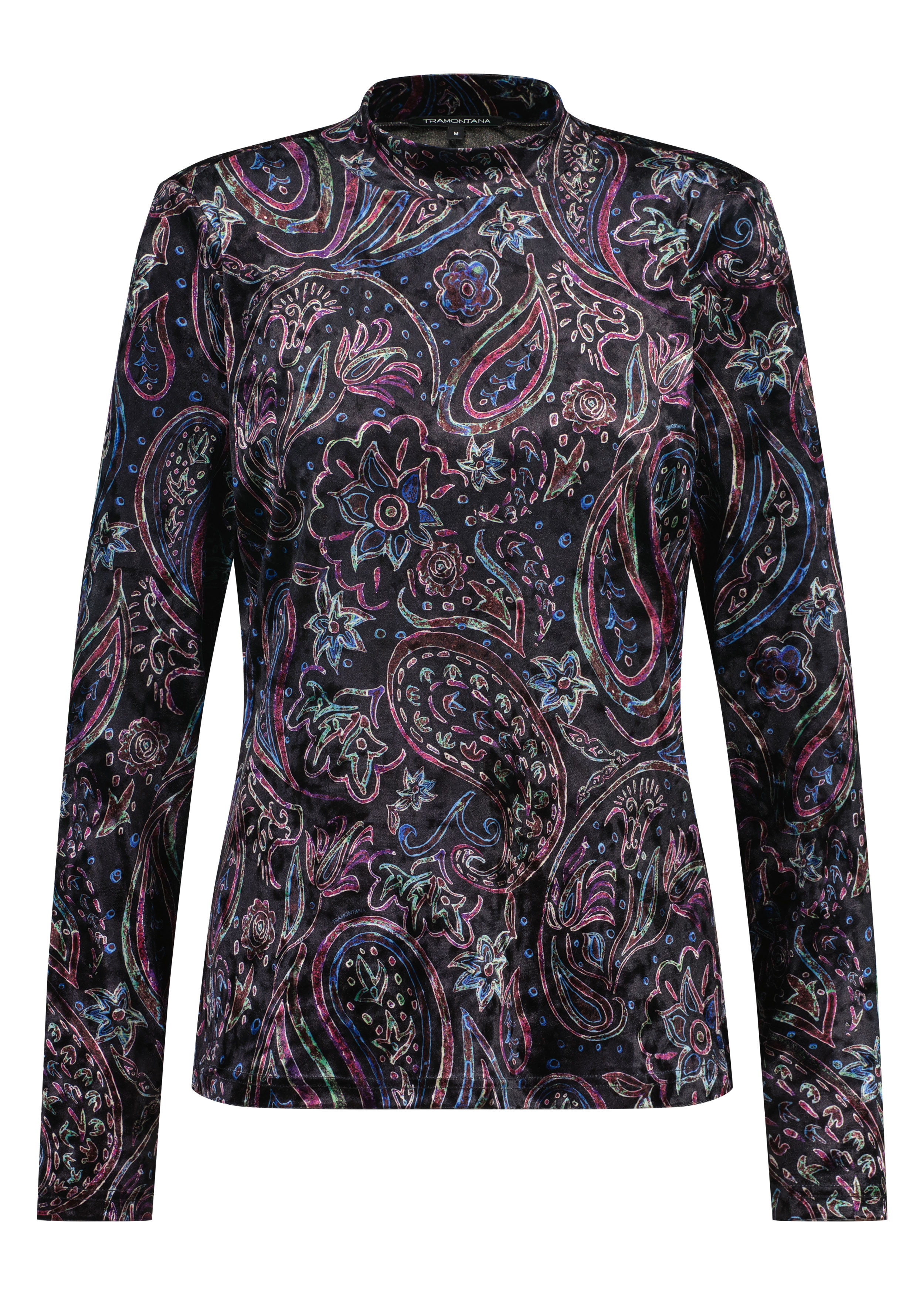 Top Velvet Paisley Print