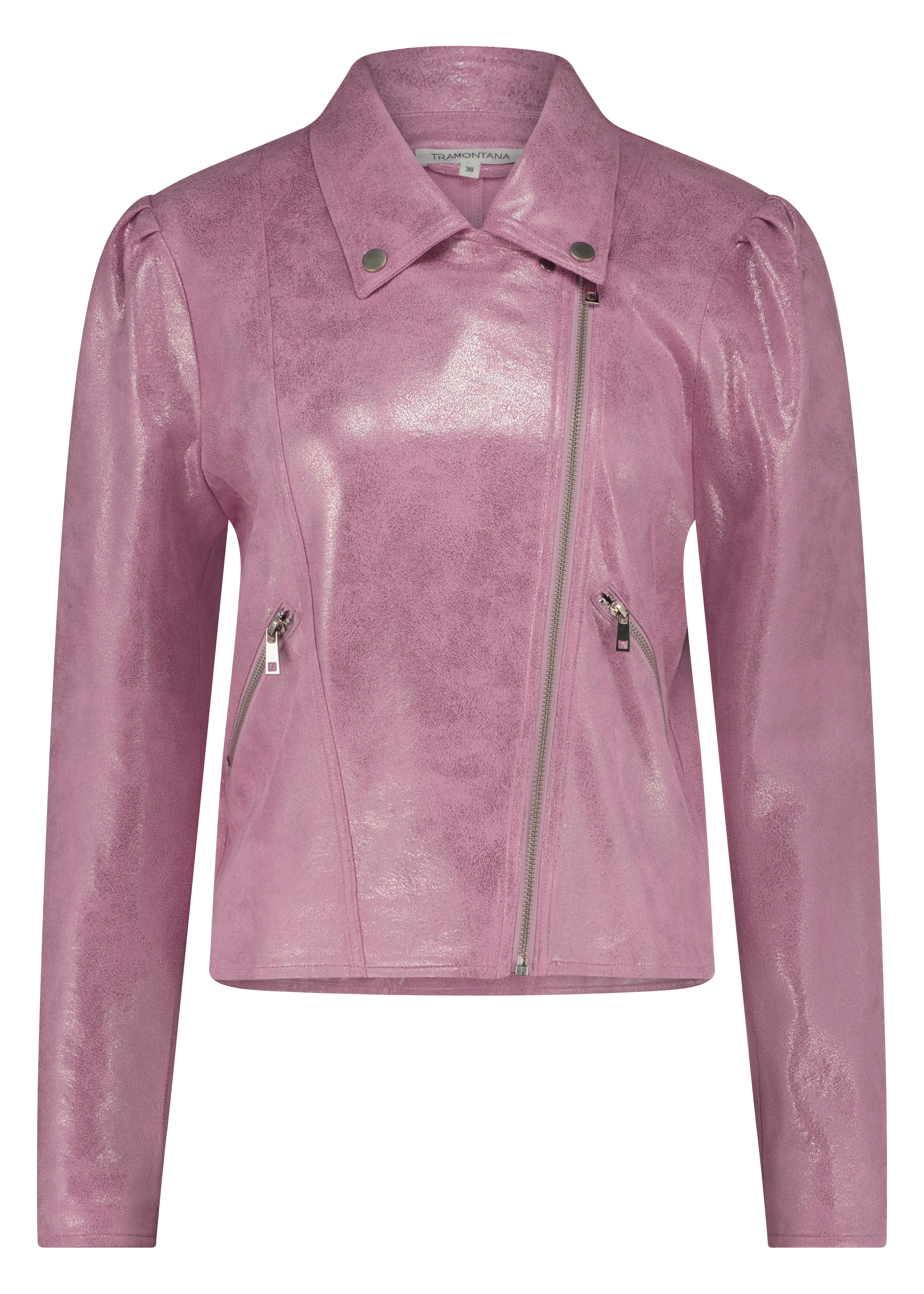 Jacket Biker Puff Sleeve