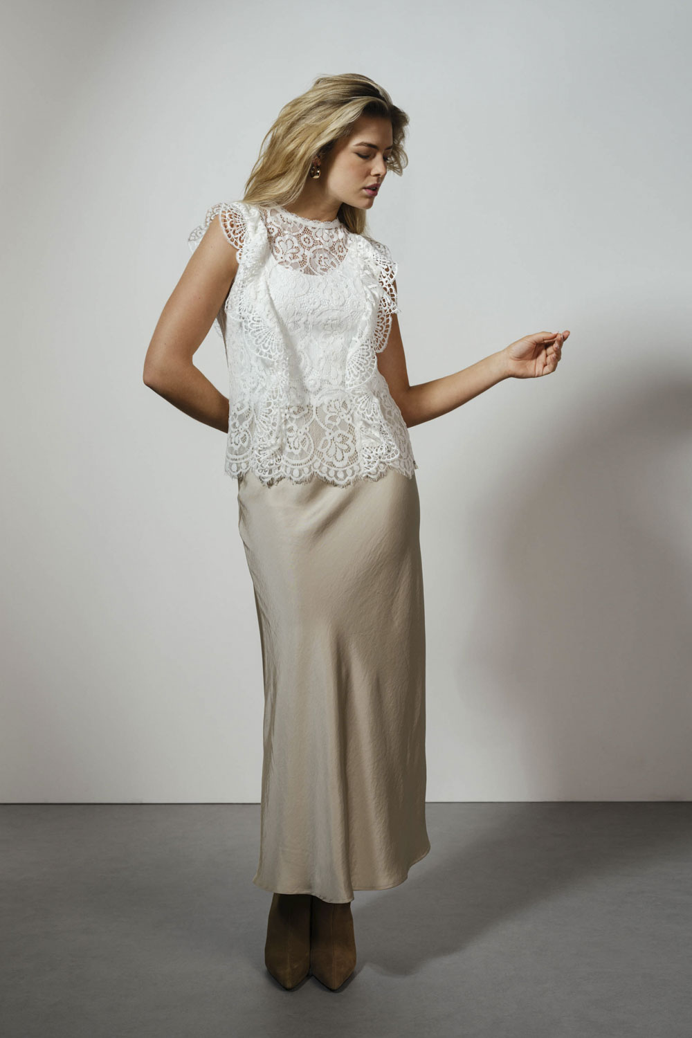 Skirt Hammered Satin