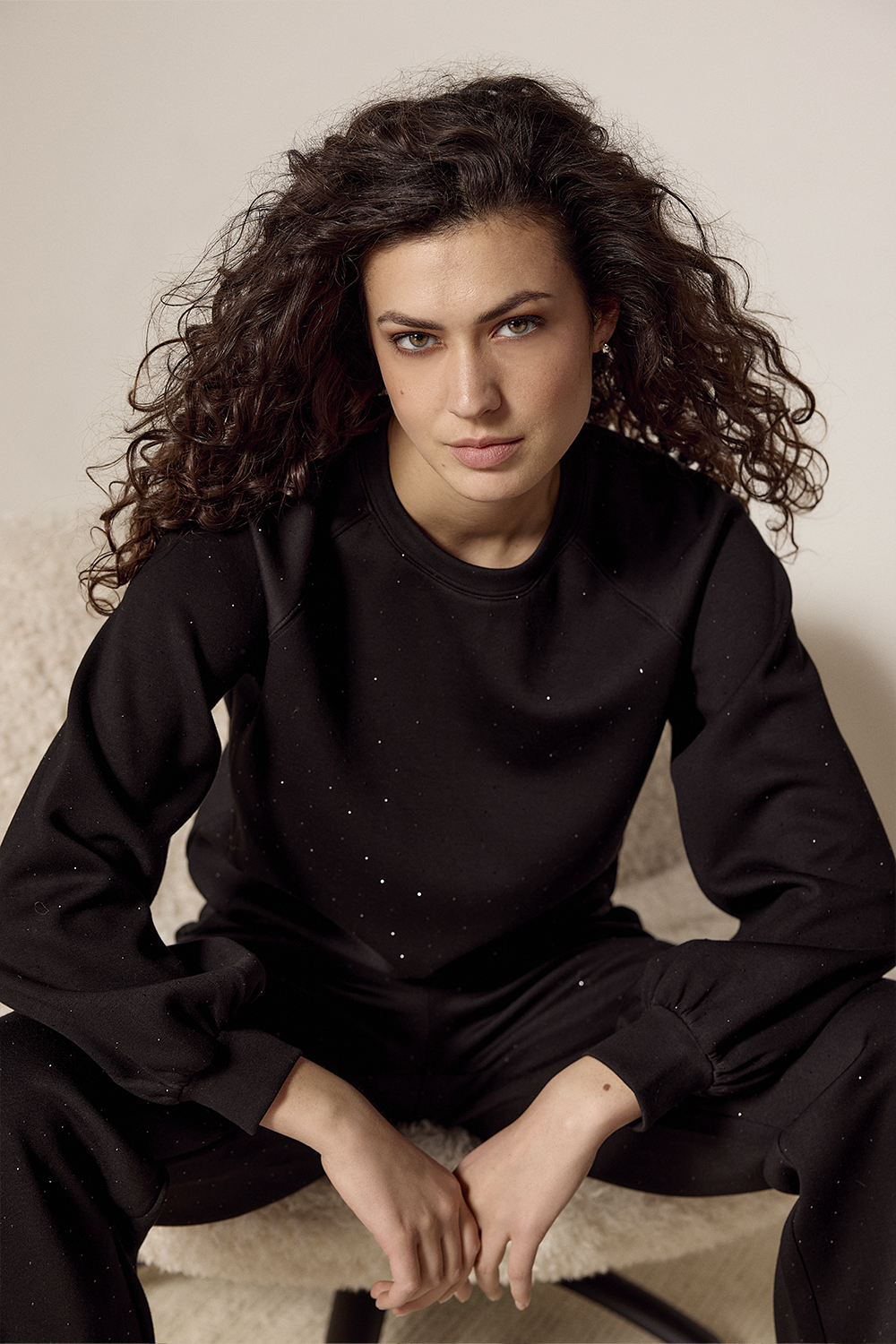 Technical Sweat Jumper Rhinestones