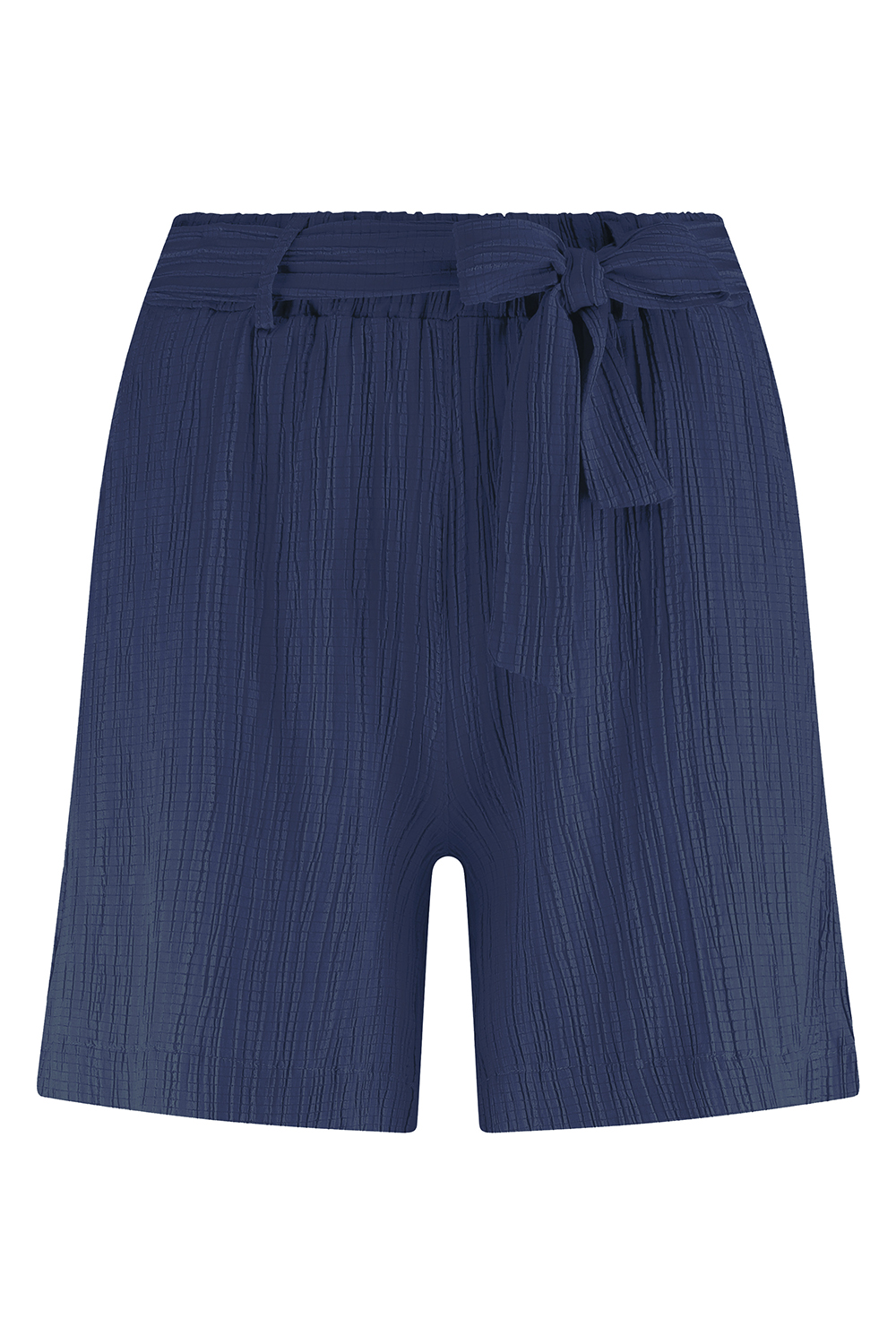 Crinkled Wide-Leg Shorts