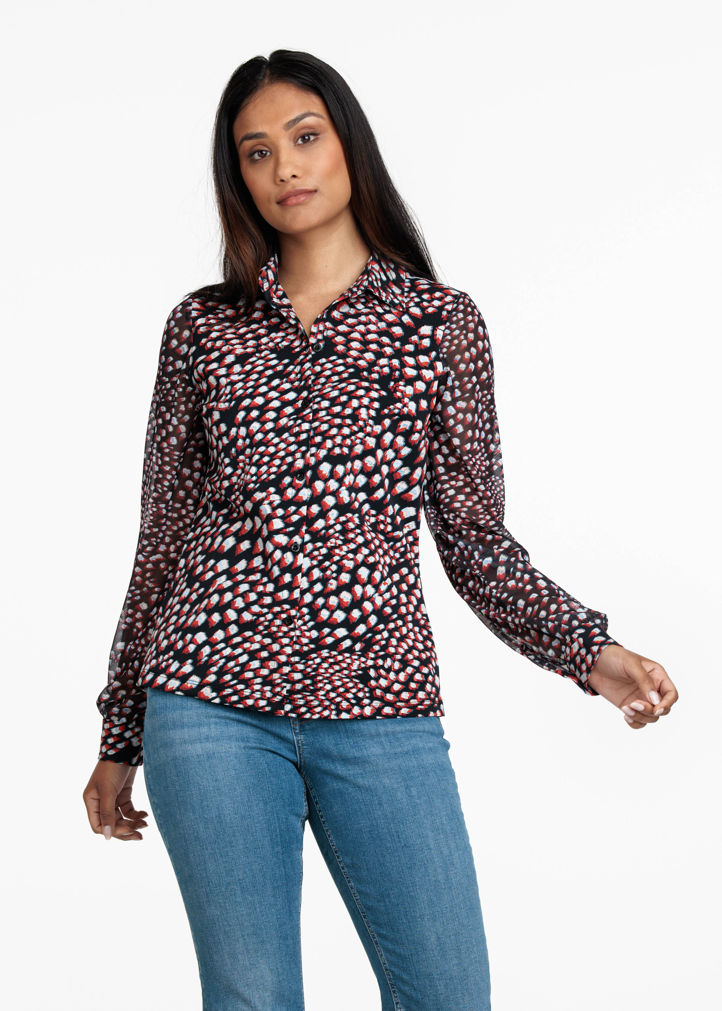 Blouse Travel Feather Print
