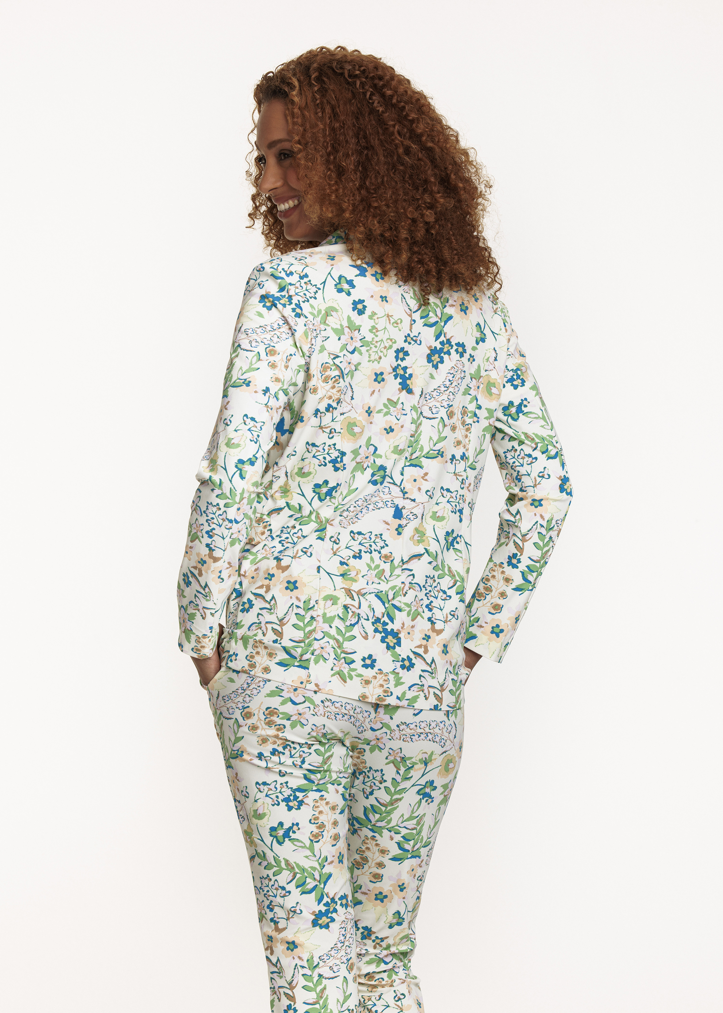 Blazer Travel Summer Florals Print