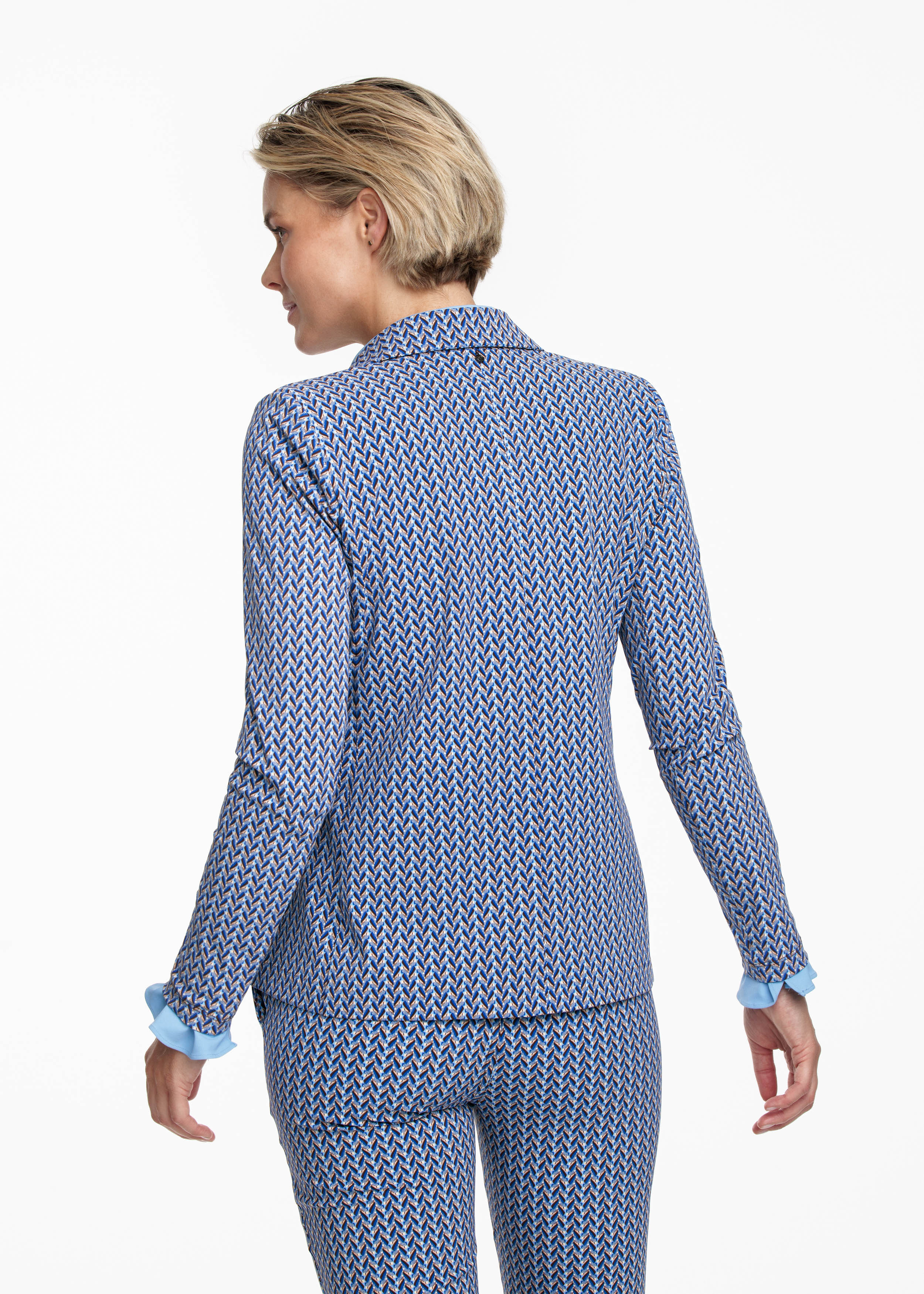 Blazer Travel Winter Minimal Print