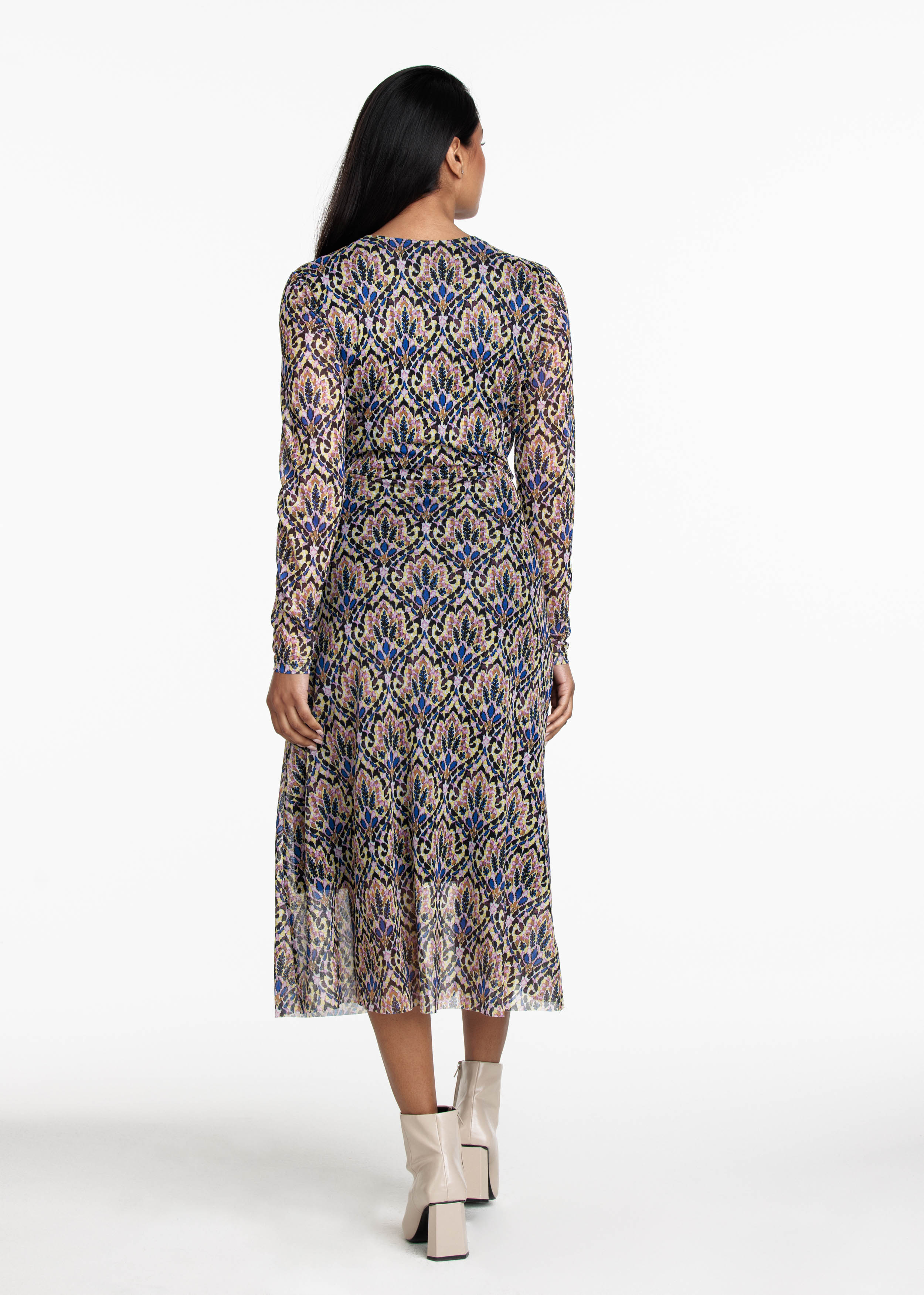 Dress Mesh Boho Rhythm Print