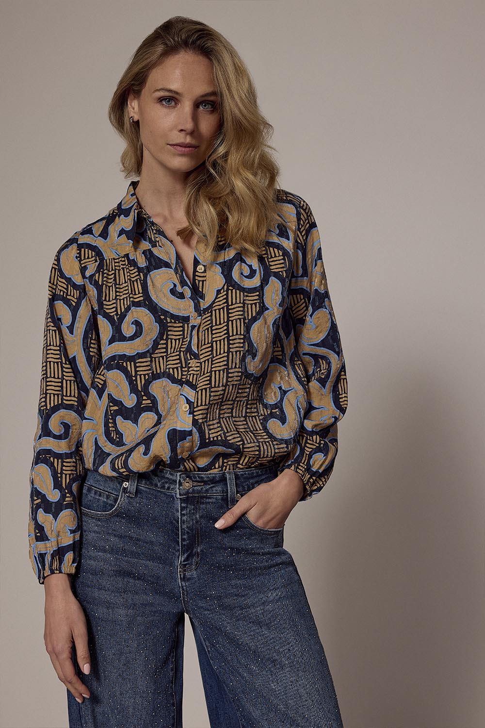 Blouse Modern Rococo Tie Detail