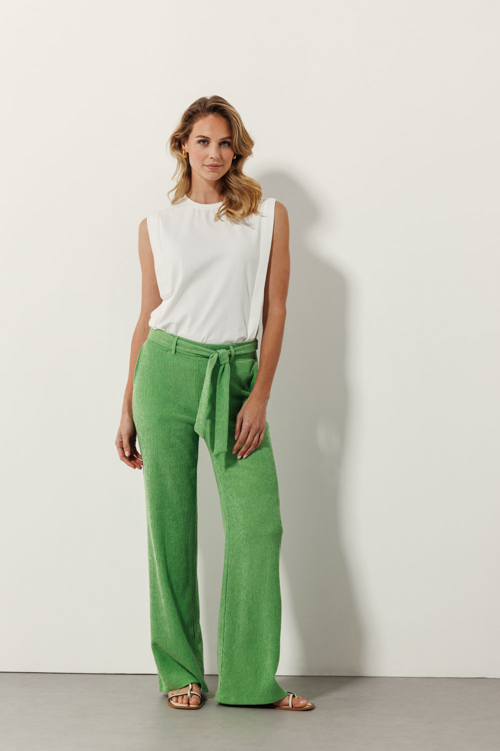 Folded Shoulder-Detailed T-Shirt