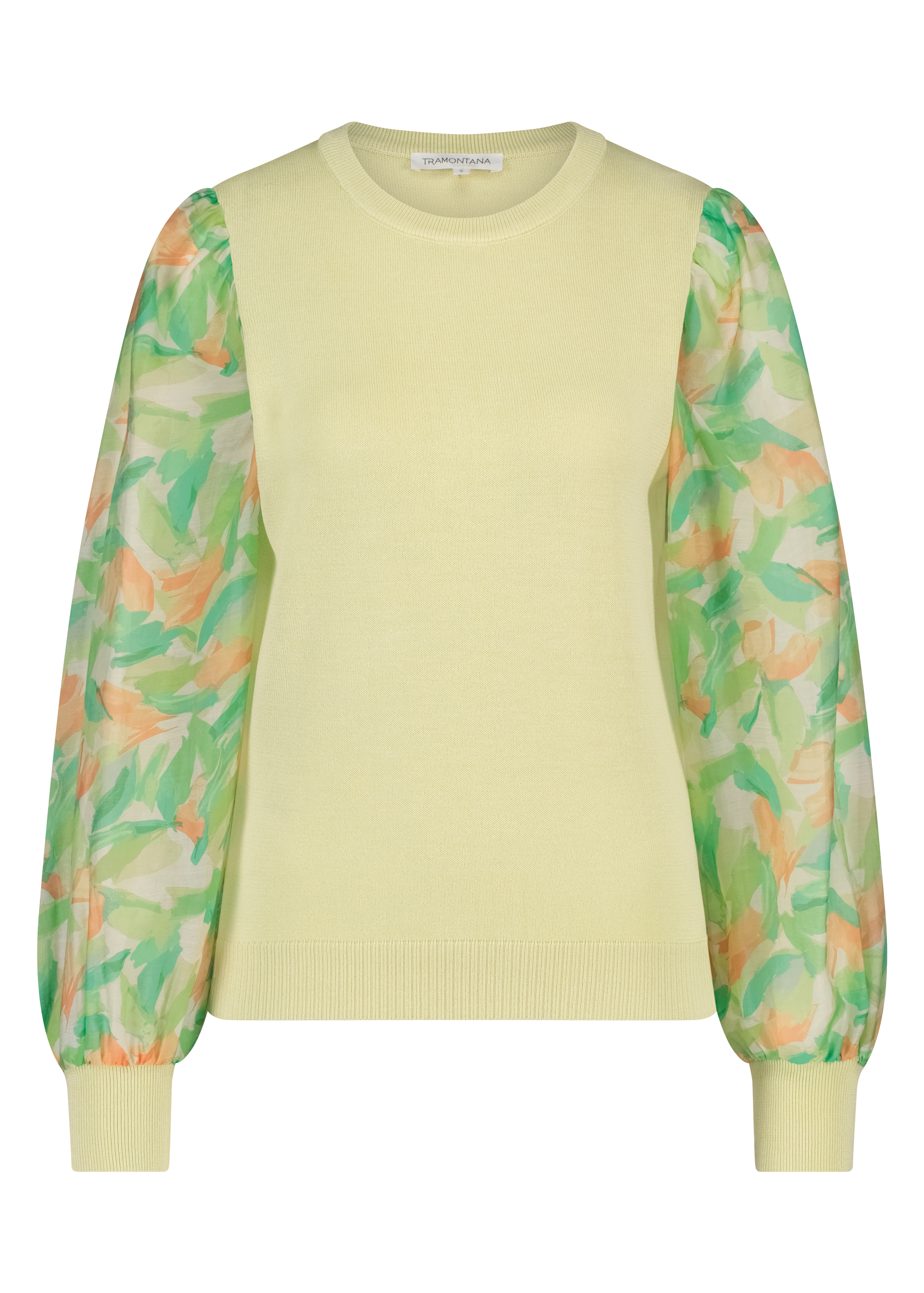 Jumper Organza Printed Sleeves