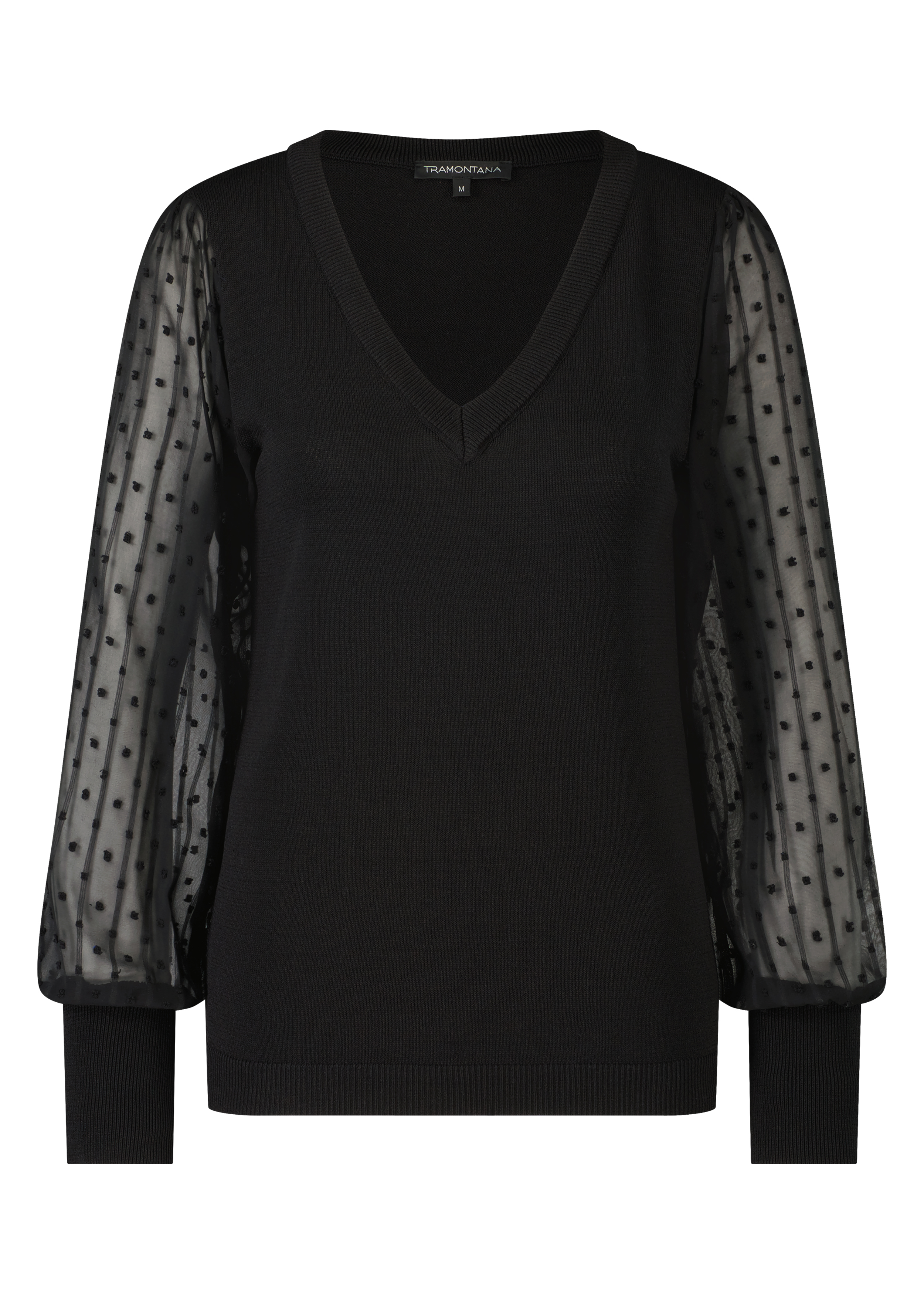 Jumper V-Neck Fancy Sleeves
