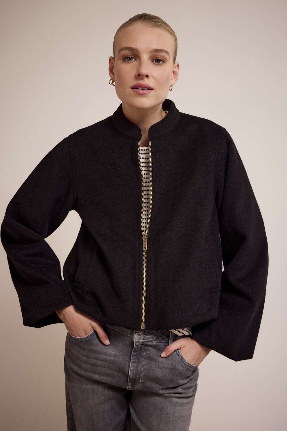 Balloon-Shaped Bomber Jacket