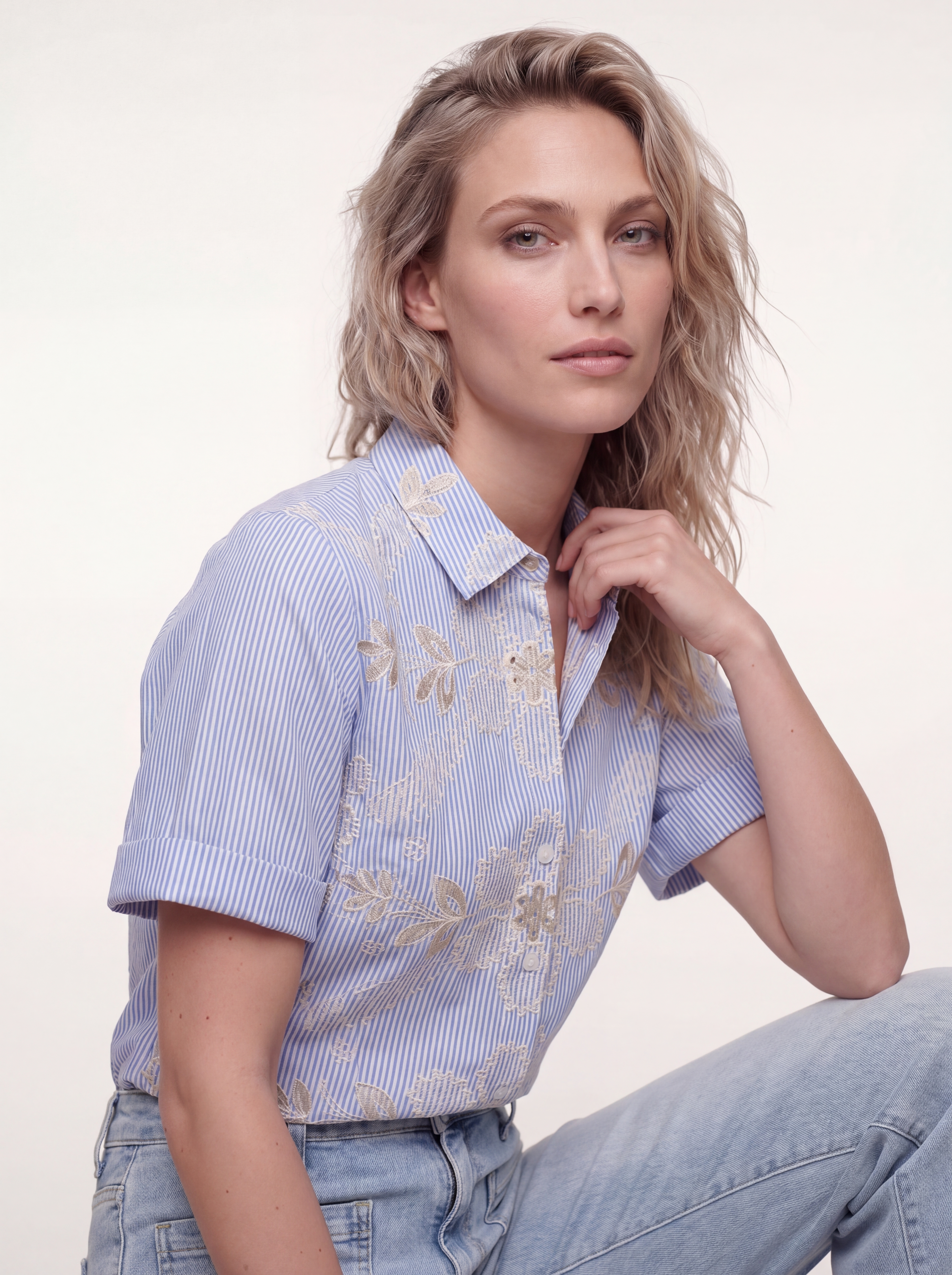 Embro Short-Sleeve Blouse