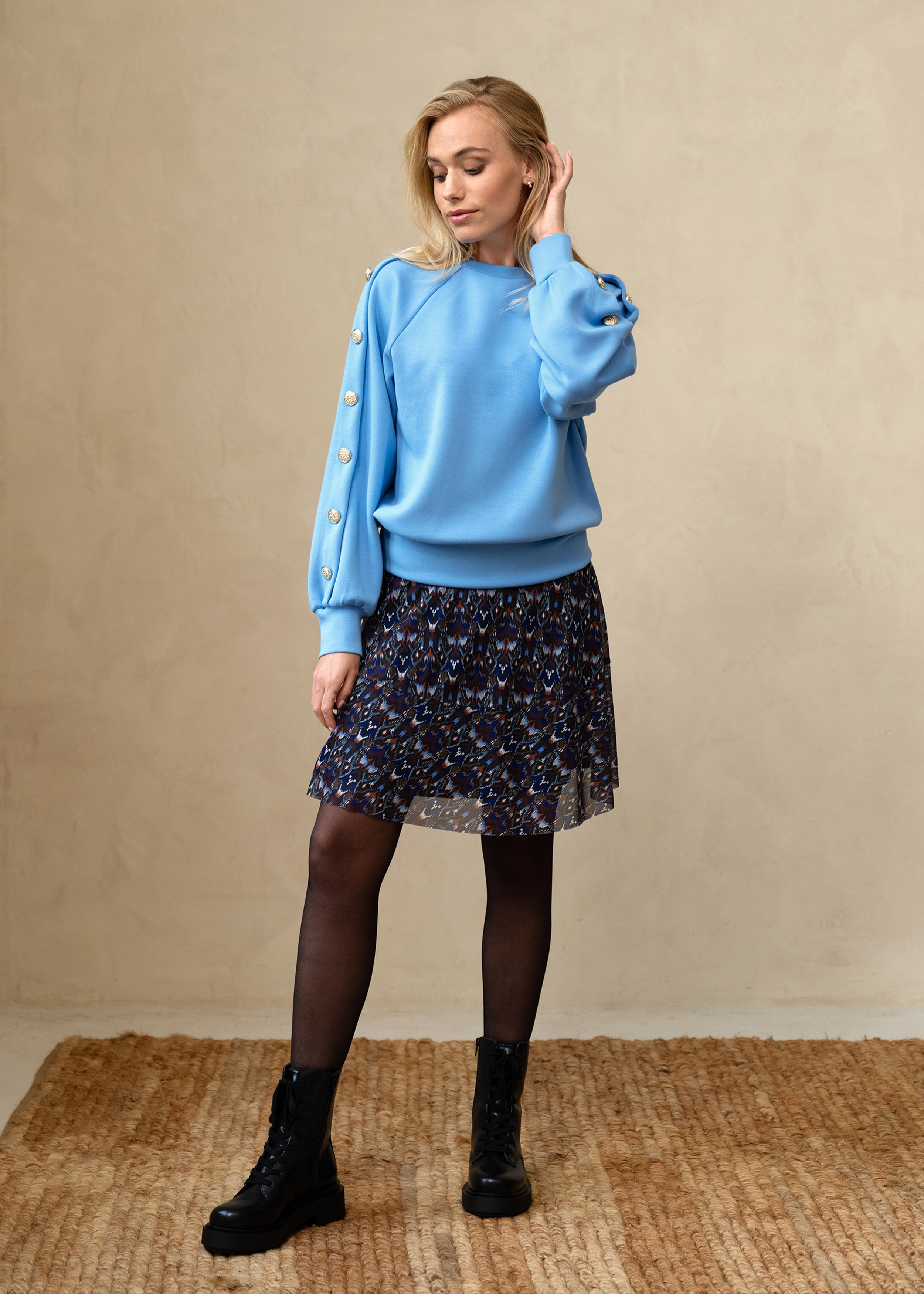 Skirt Mesh Winter Ikat