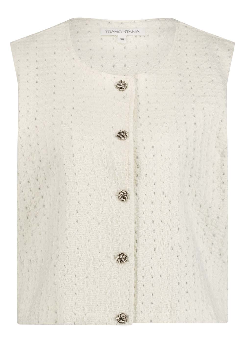 Lurex Denim Vest