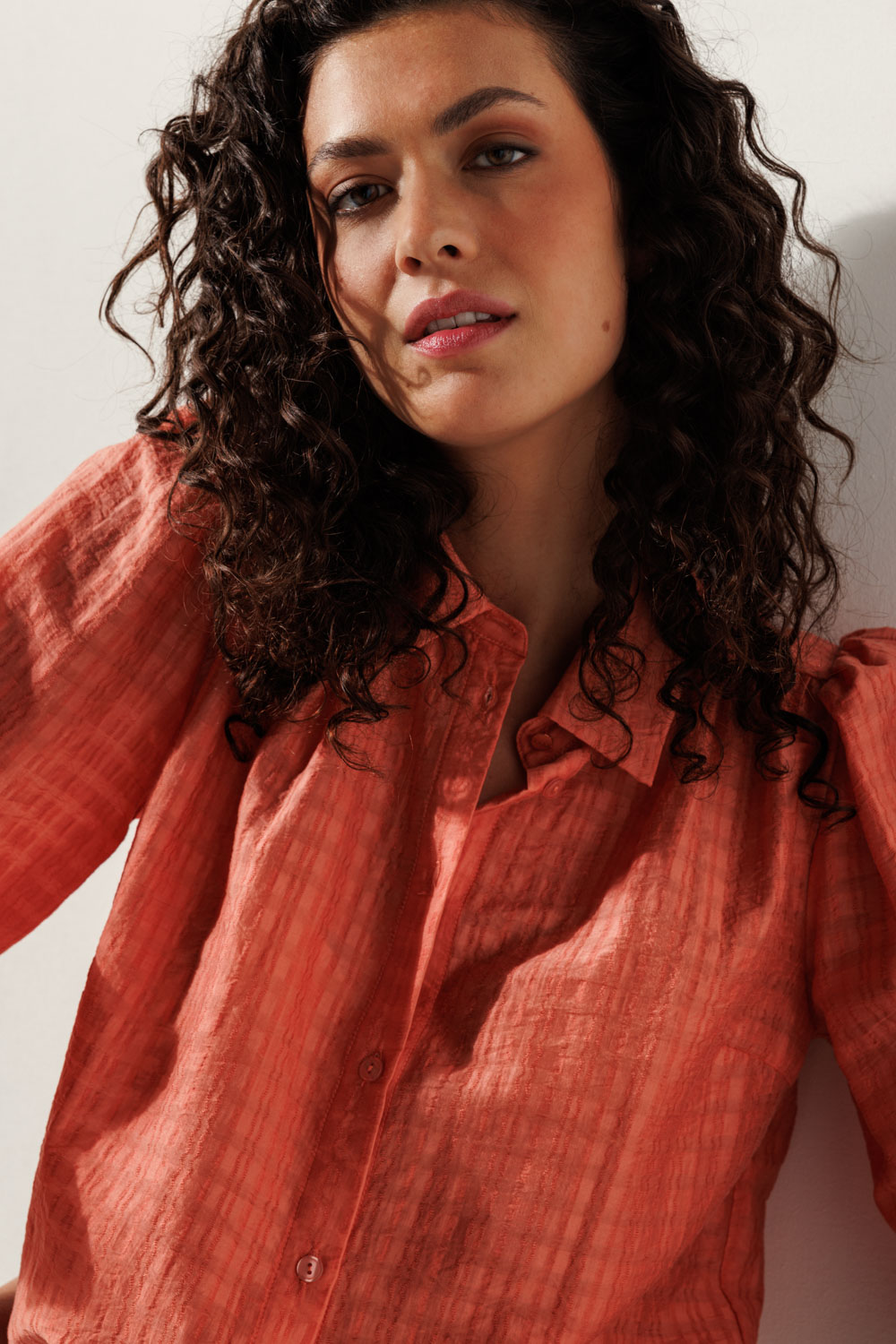 Volume-Sleeve Blouse