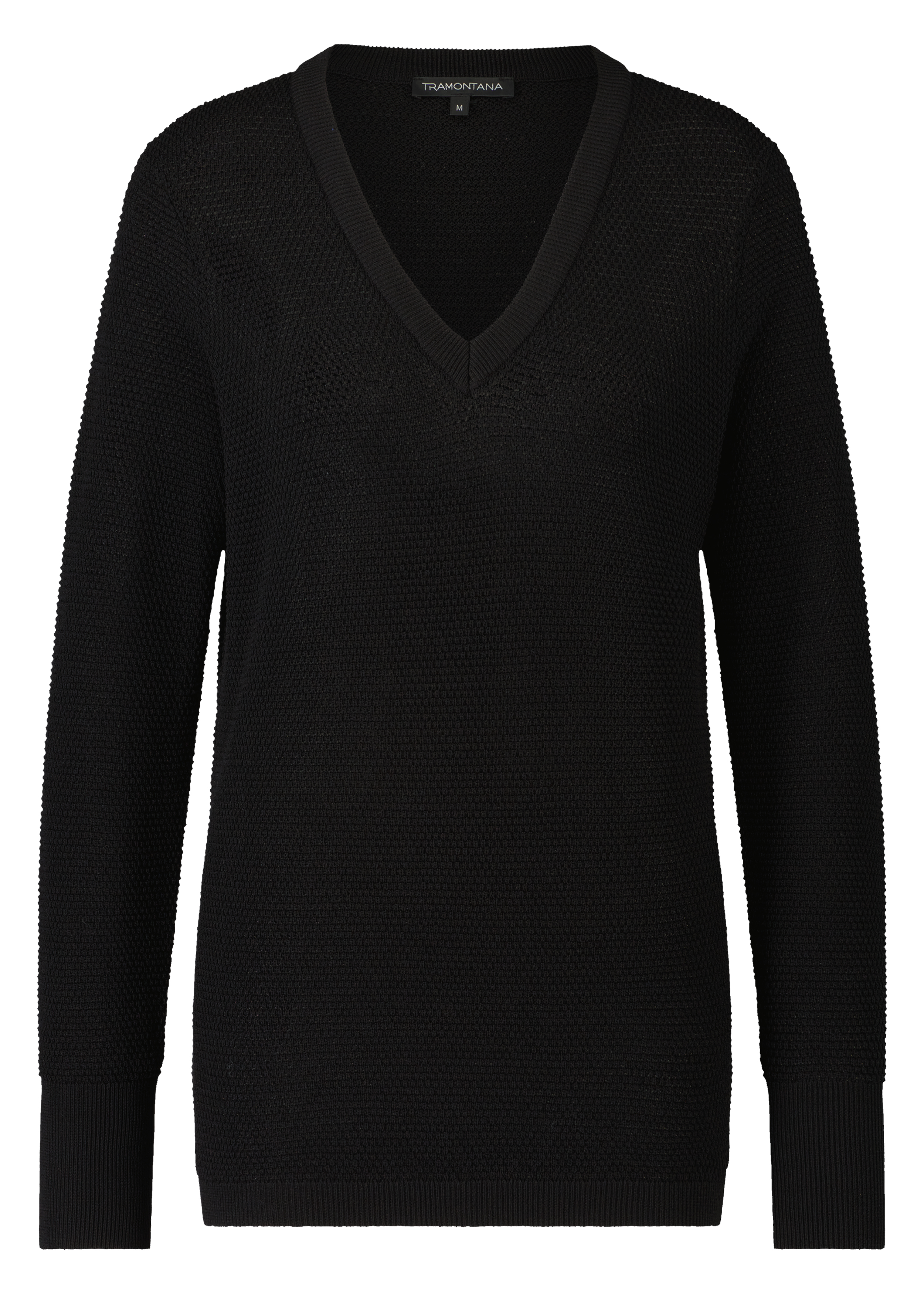 Jumper V-Neck Open Stitch