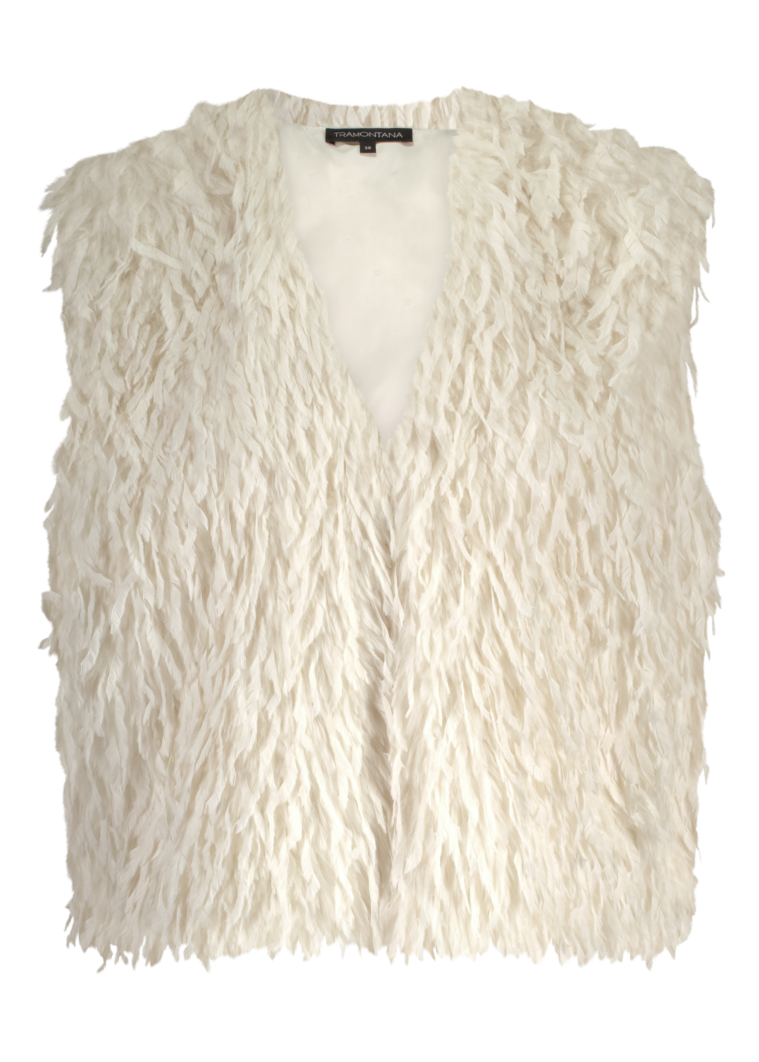 Faux Fur Feather Vest