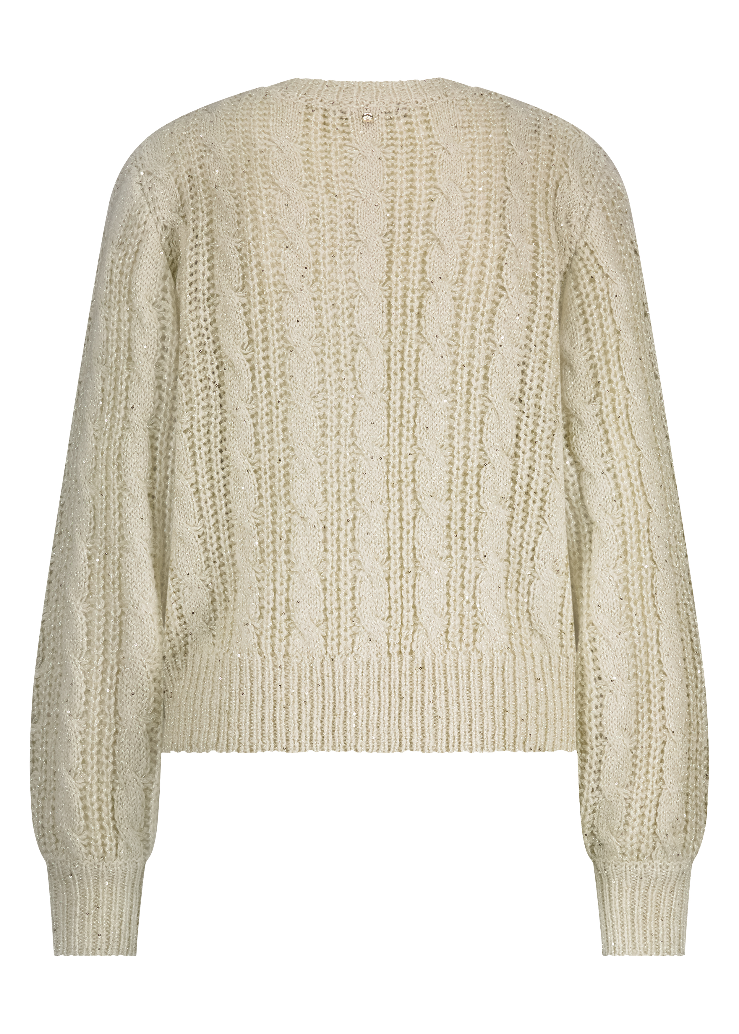 Cable Knit Lurex Cardigan