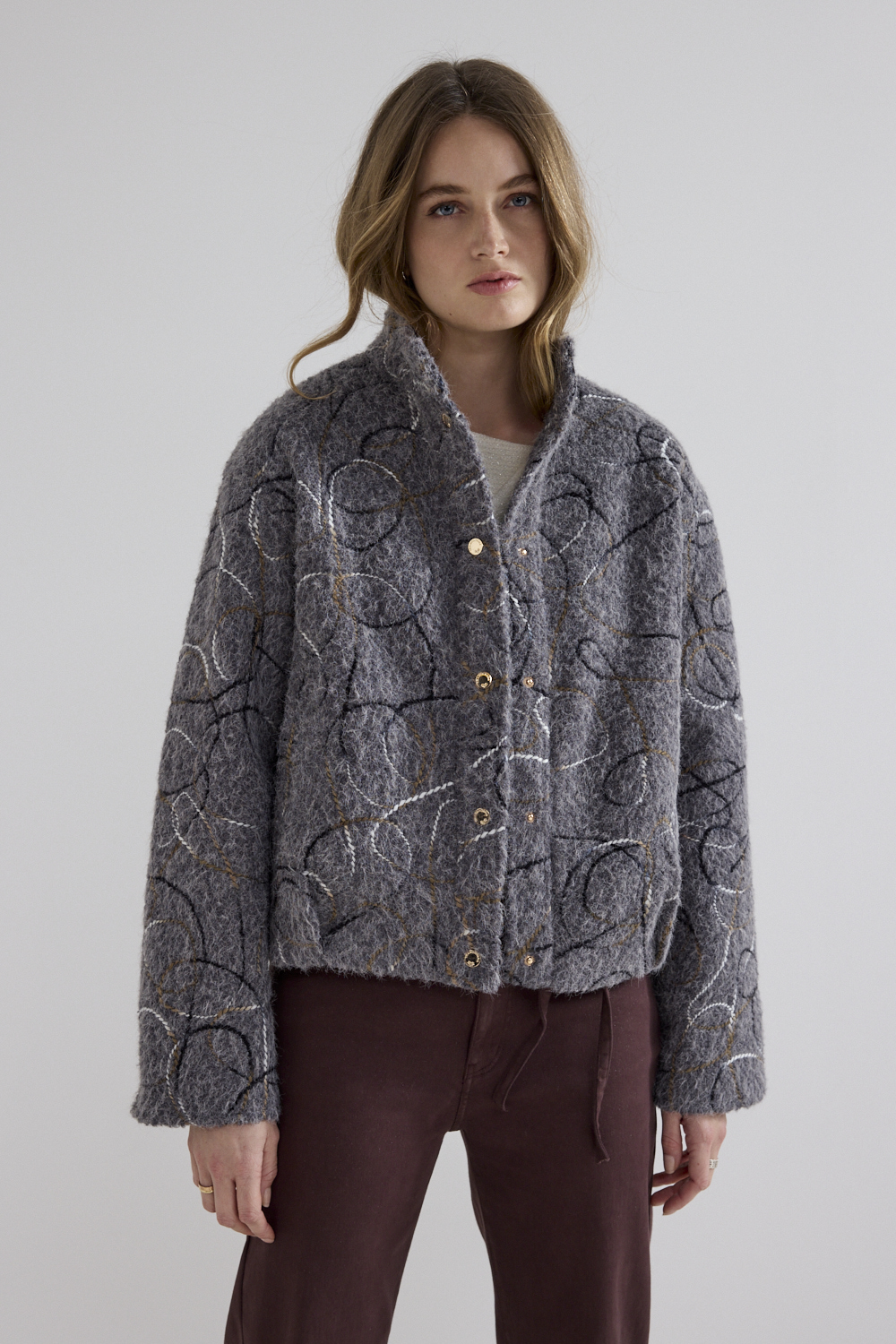 Graphic Teddy Jacket