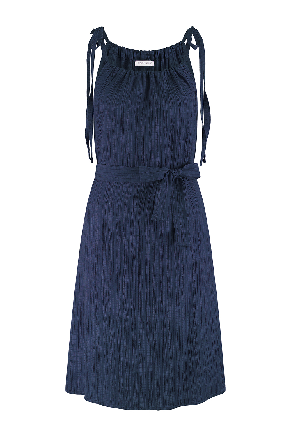Crinkled Tie-Strap Dress 