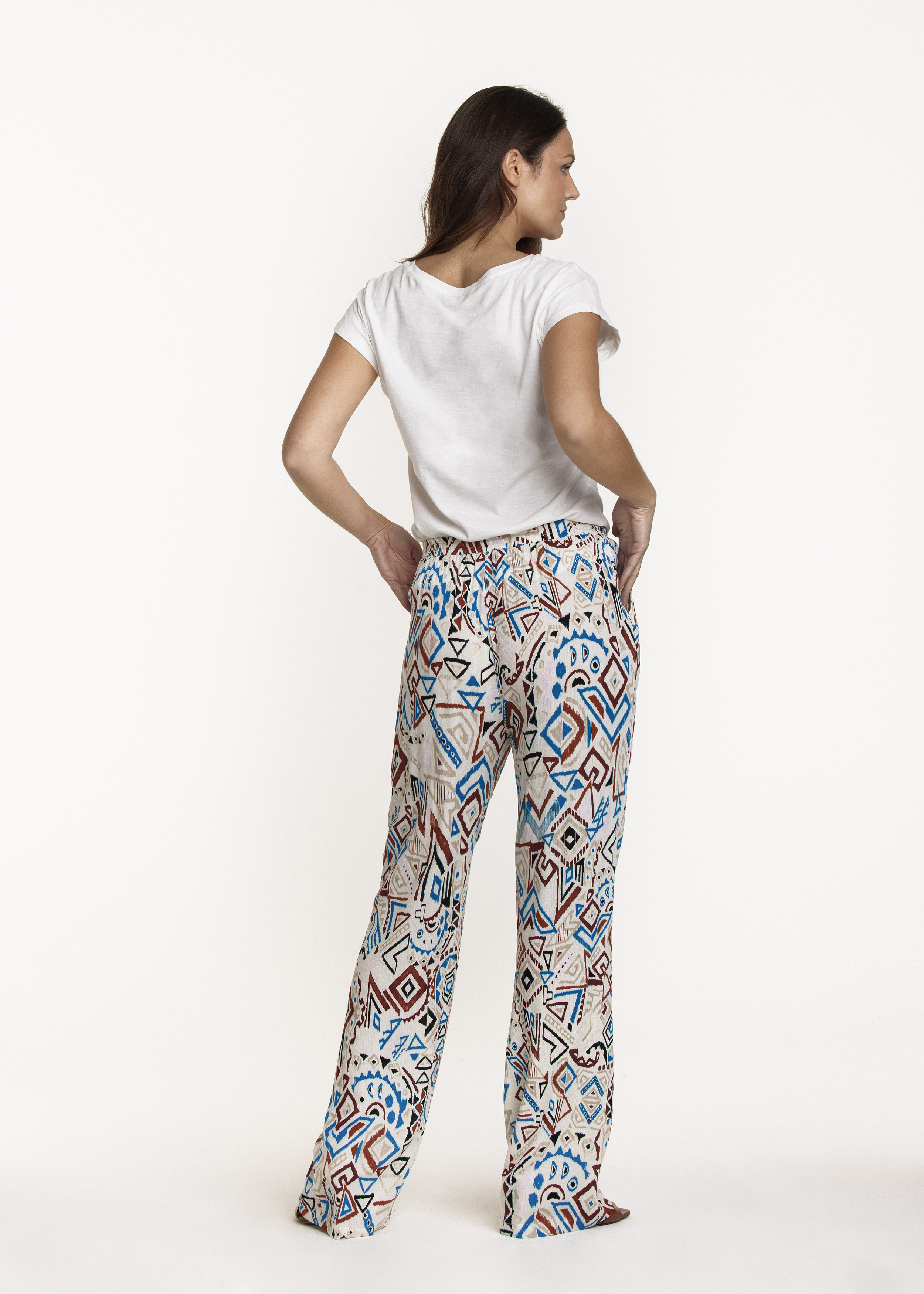 Trousers Summer Blues Print