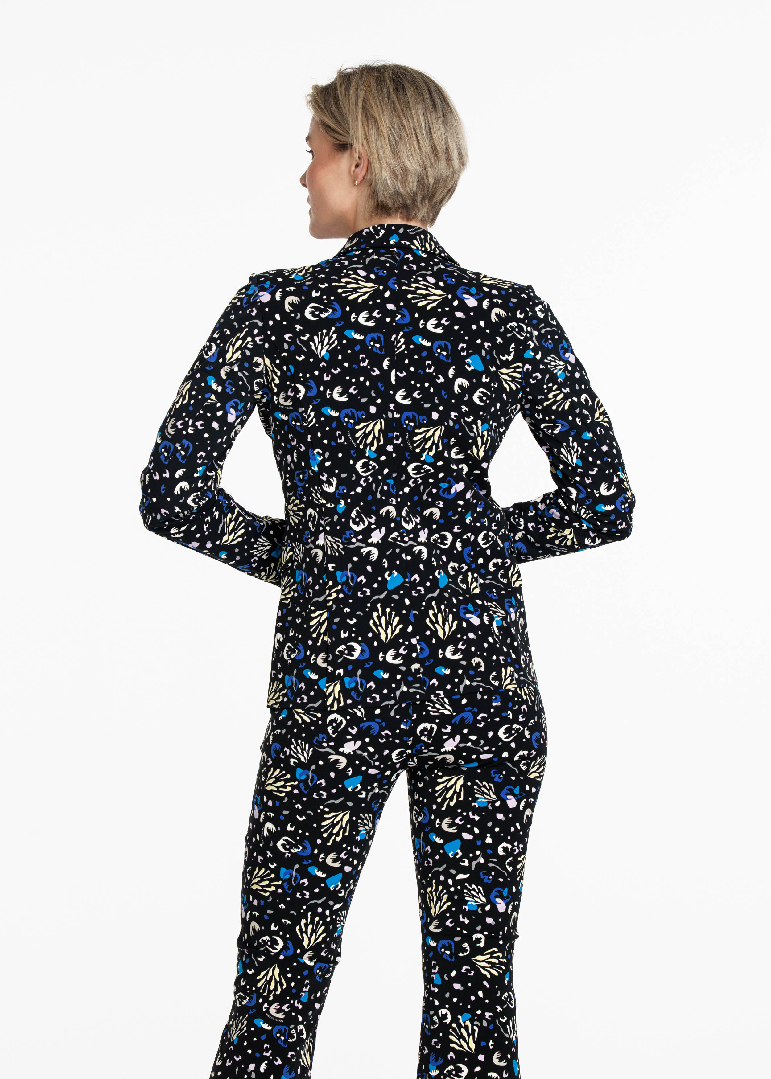 Blazer Travel Abstract Flower Print