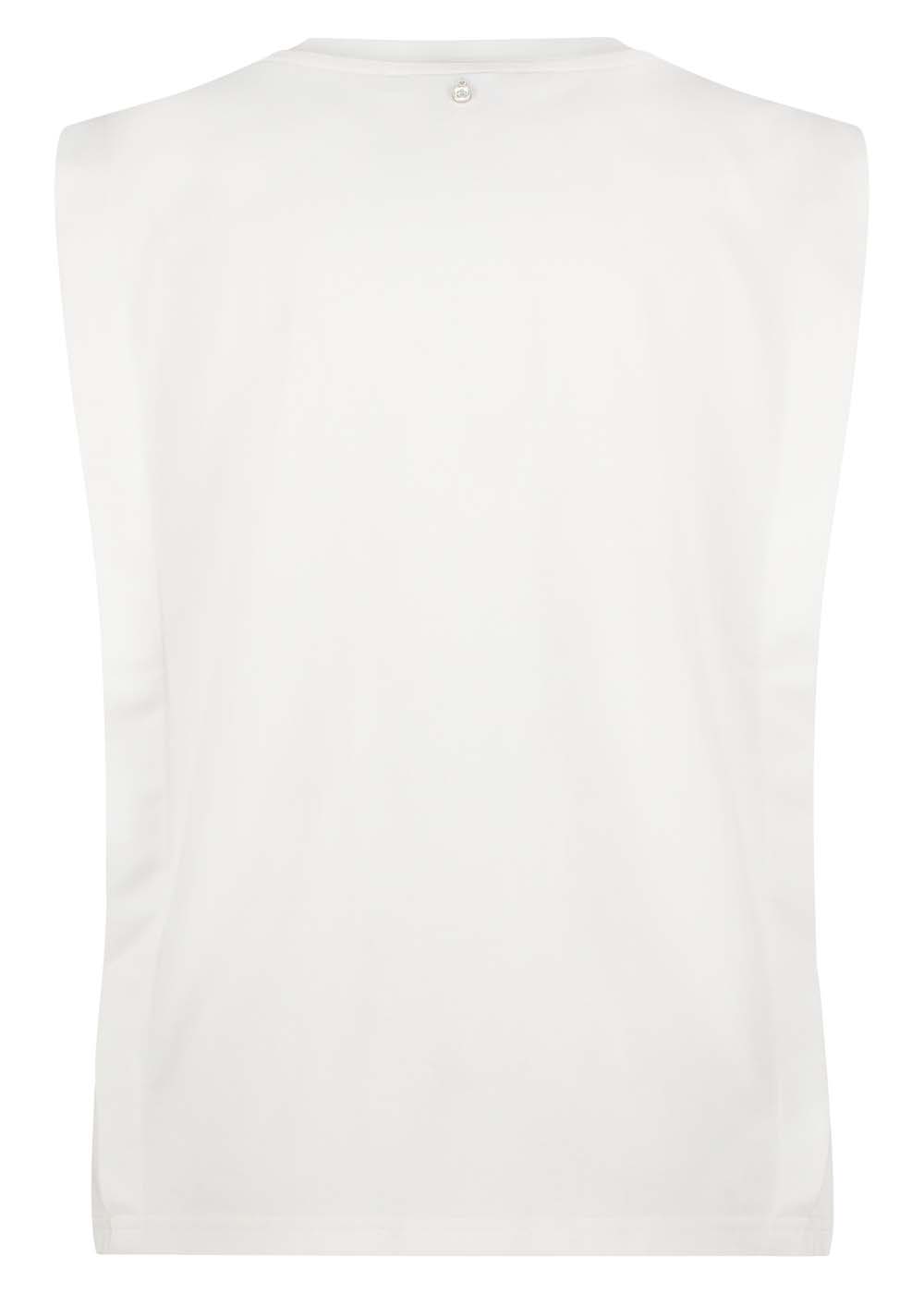 Folded Shoulder-Detailed T-Shirt