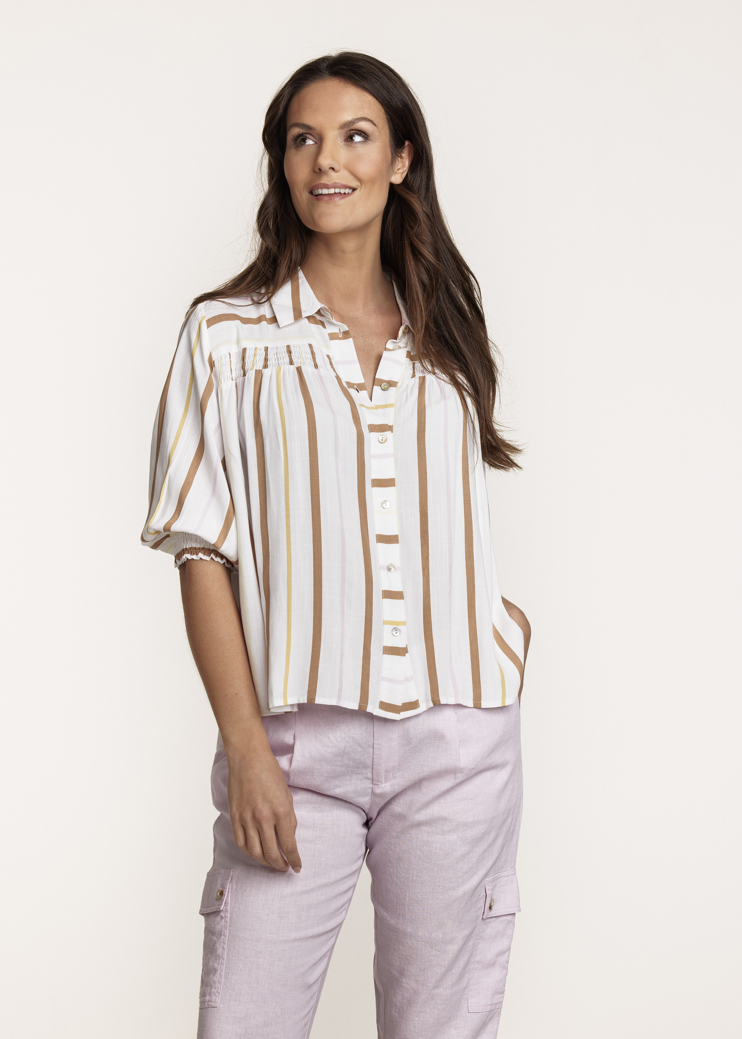 Blouse Stripe Print