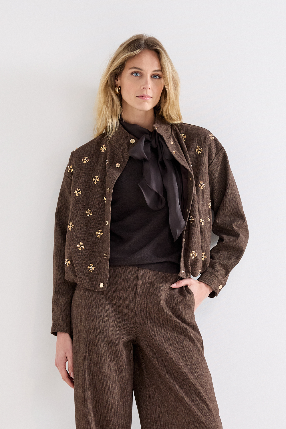 Tweed Jacket Sequins