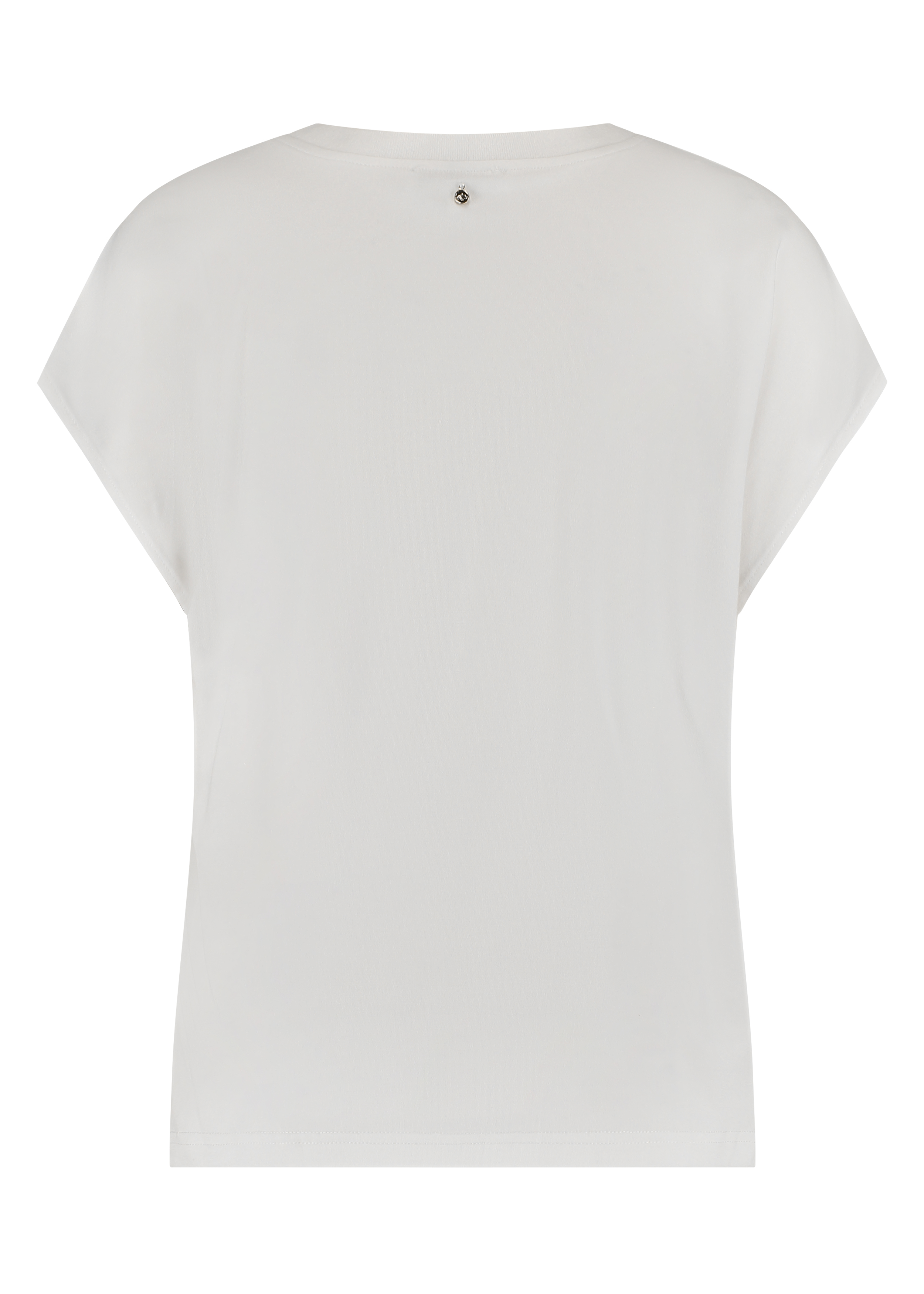 Eyelet-Detailed Fabric Mix Top