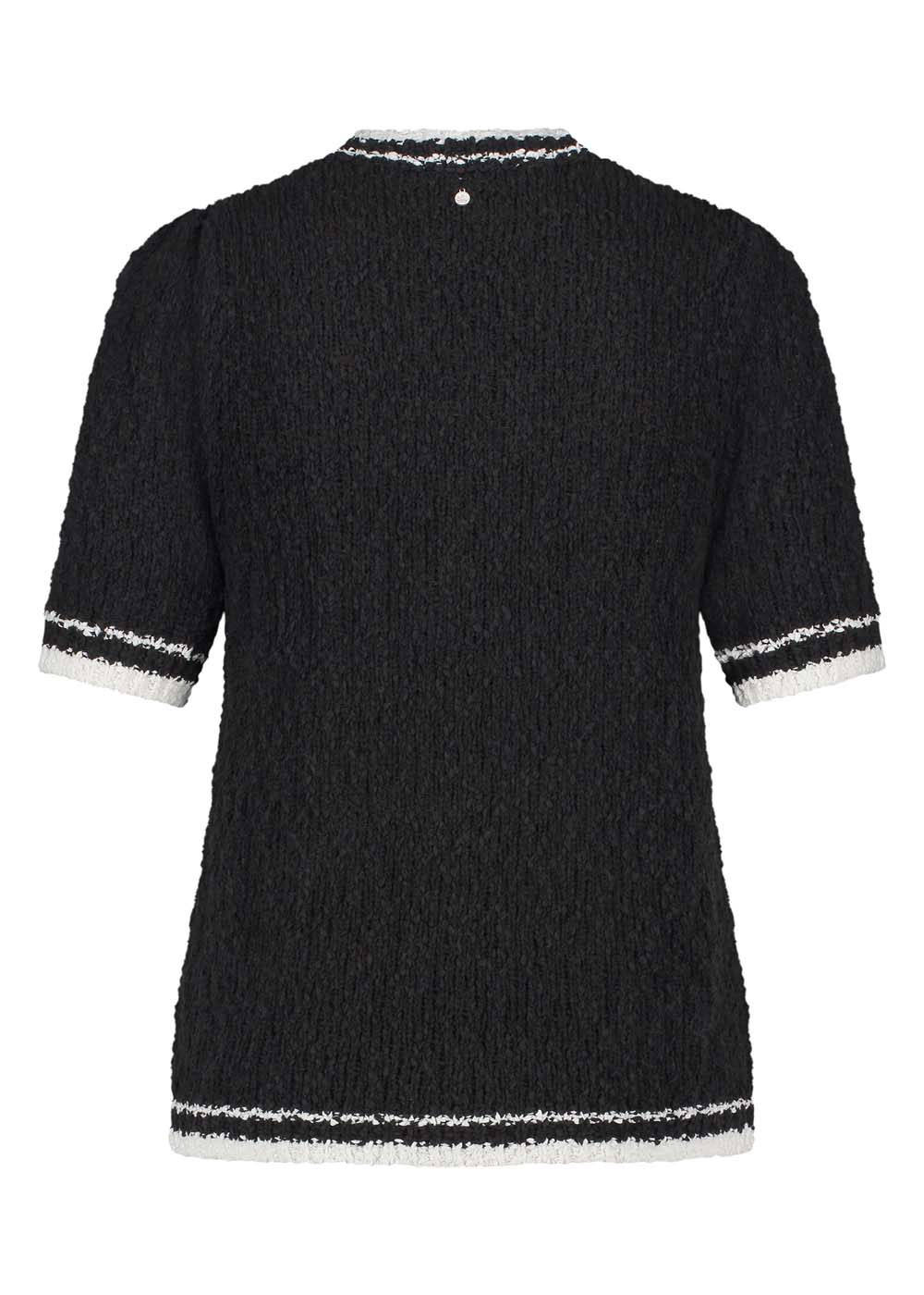 Fancy Slub Contrast Cardigan