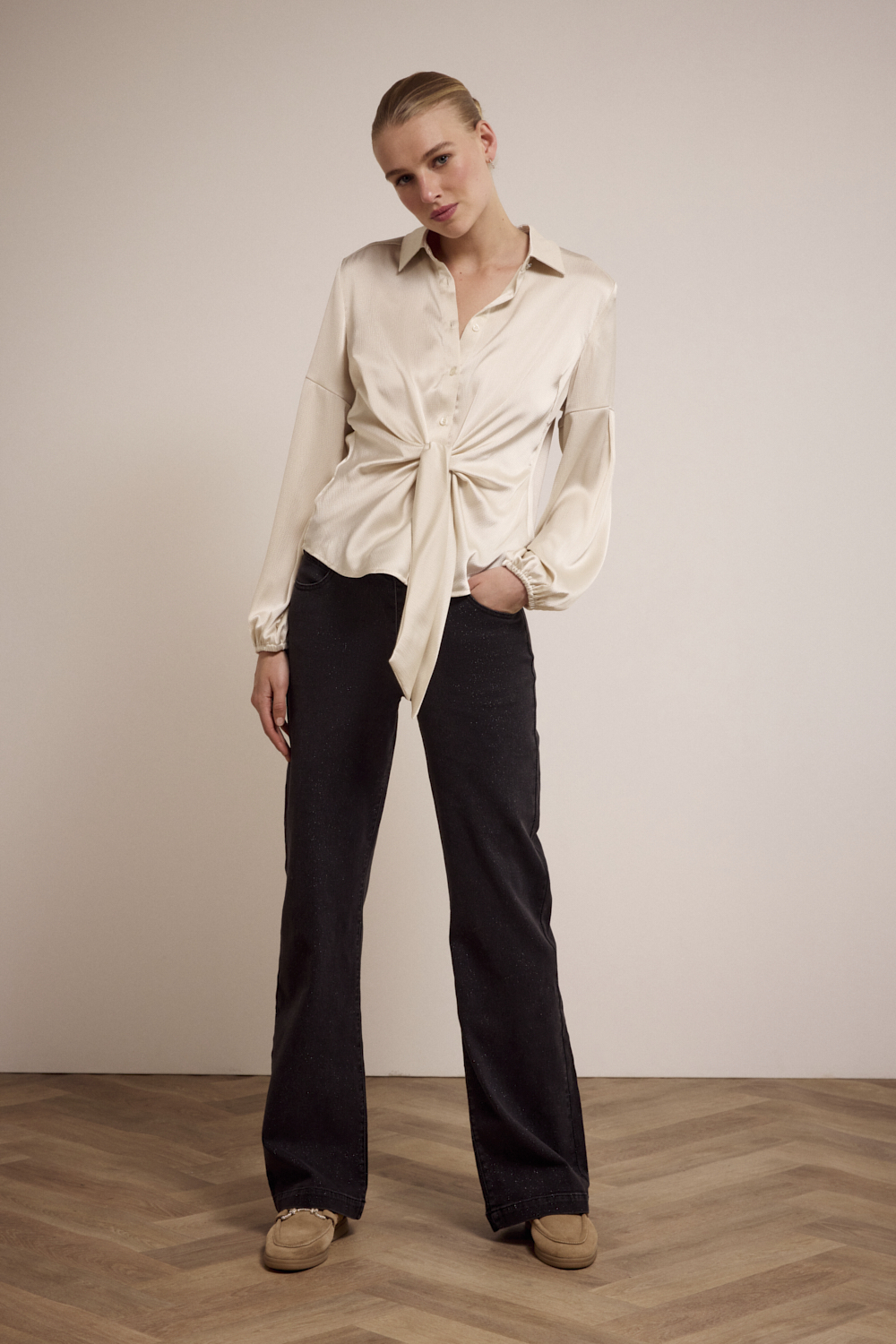 Wide-Leg Denim Trousers Wide-Leg Denim Trousers