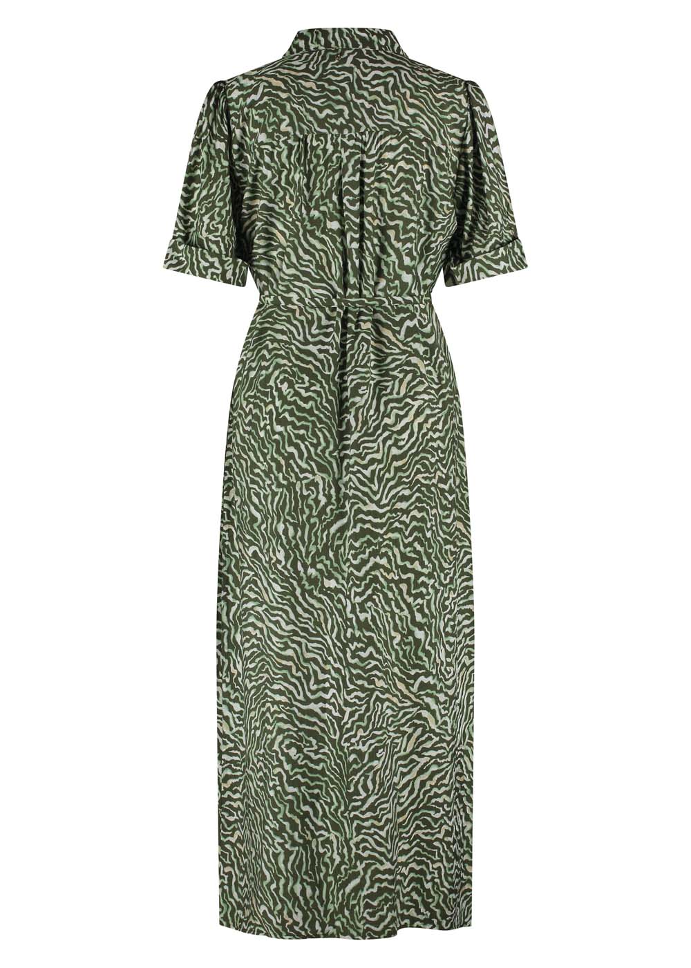 Maxi Shirt Dress Zebra Swirl