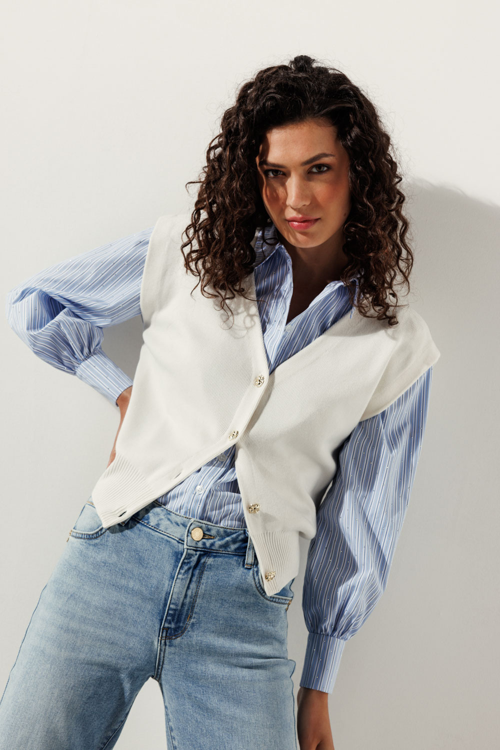 Fancy Striped Blouse