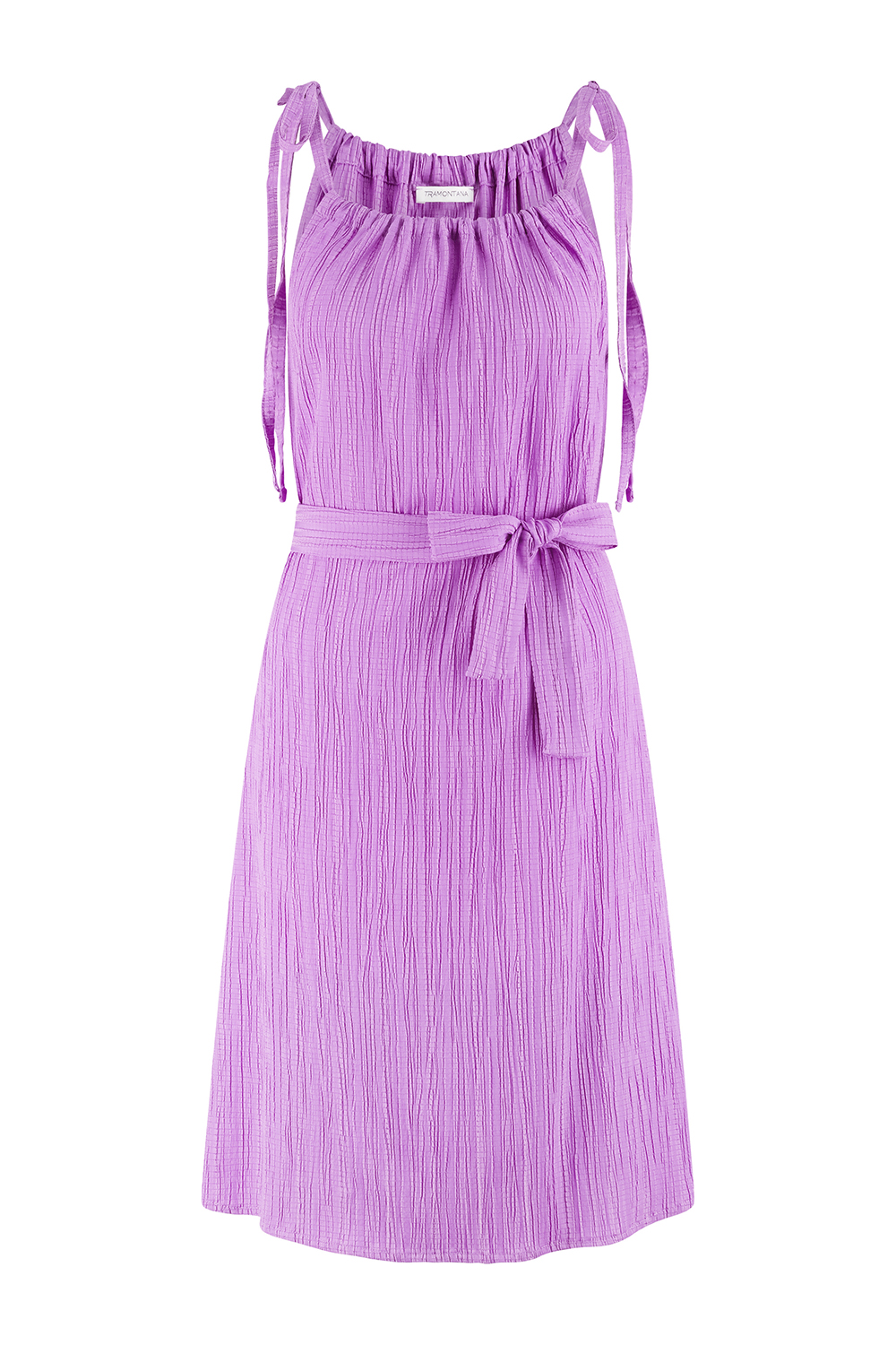 Crinkled Tie-Strap Dress 