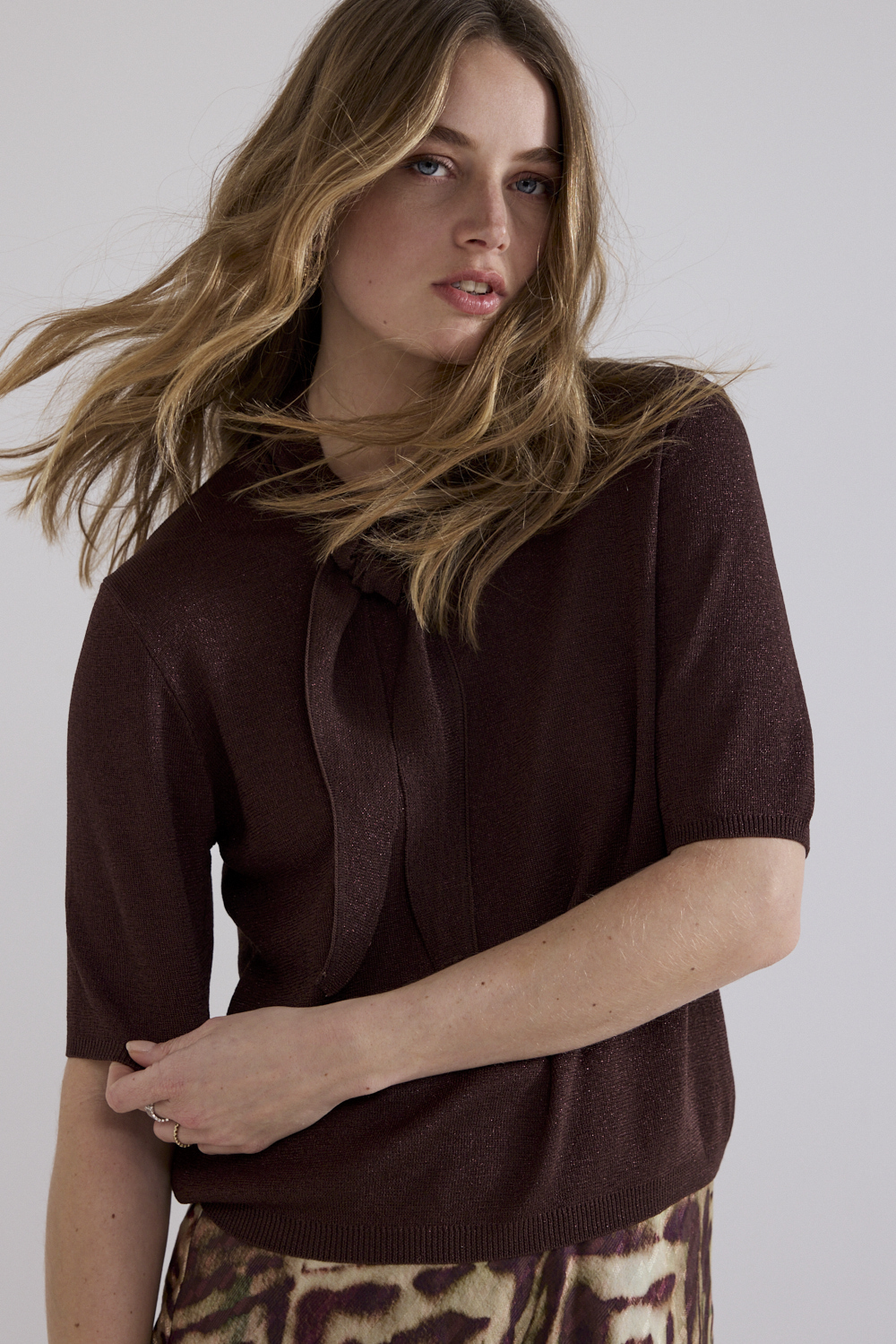 Short-Sleeve Jumper Shawl
